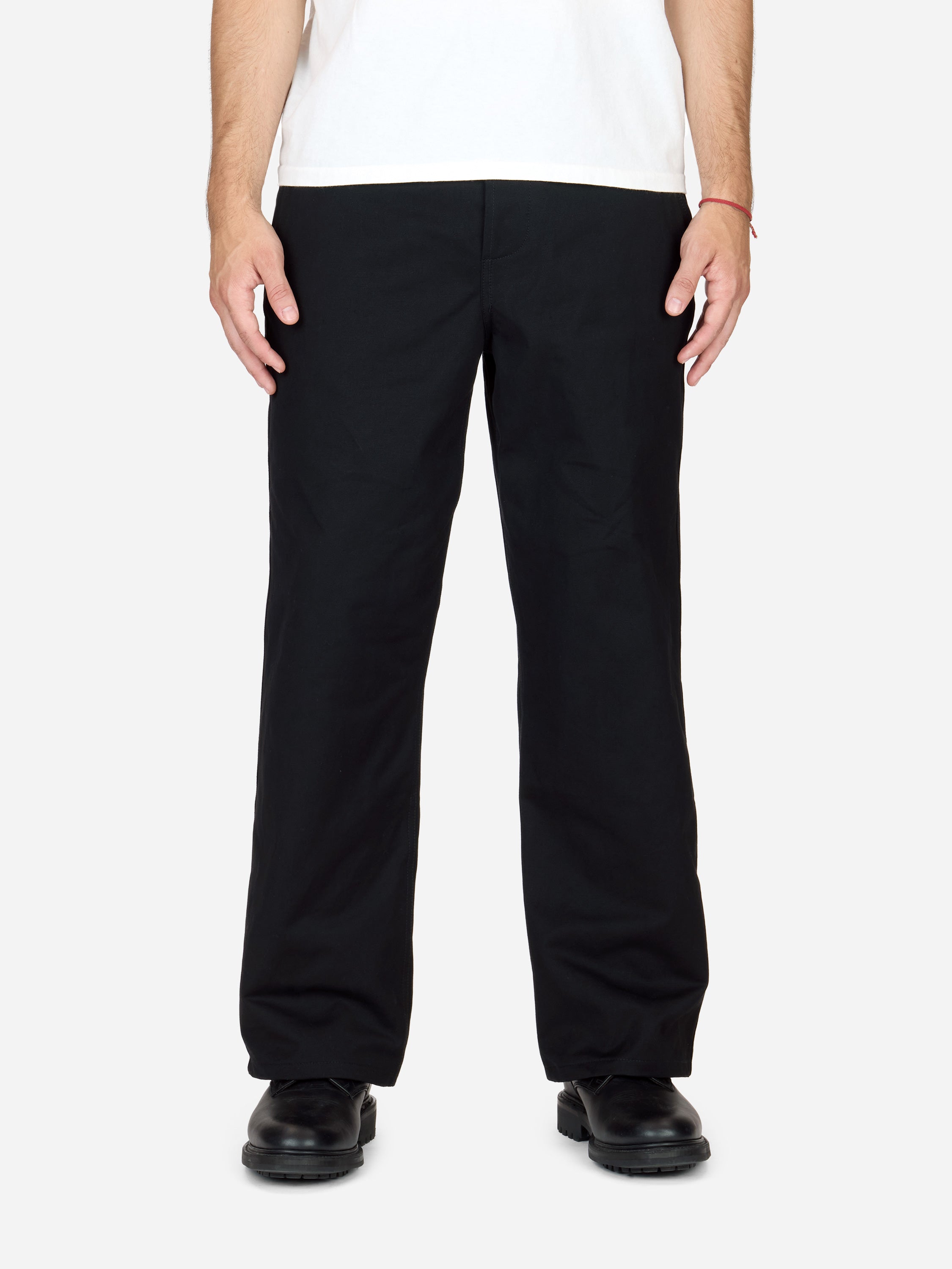 officer chino black twill 1