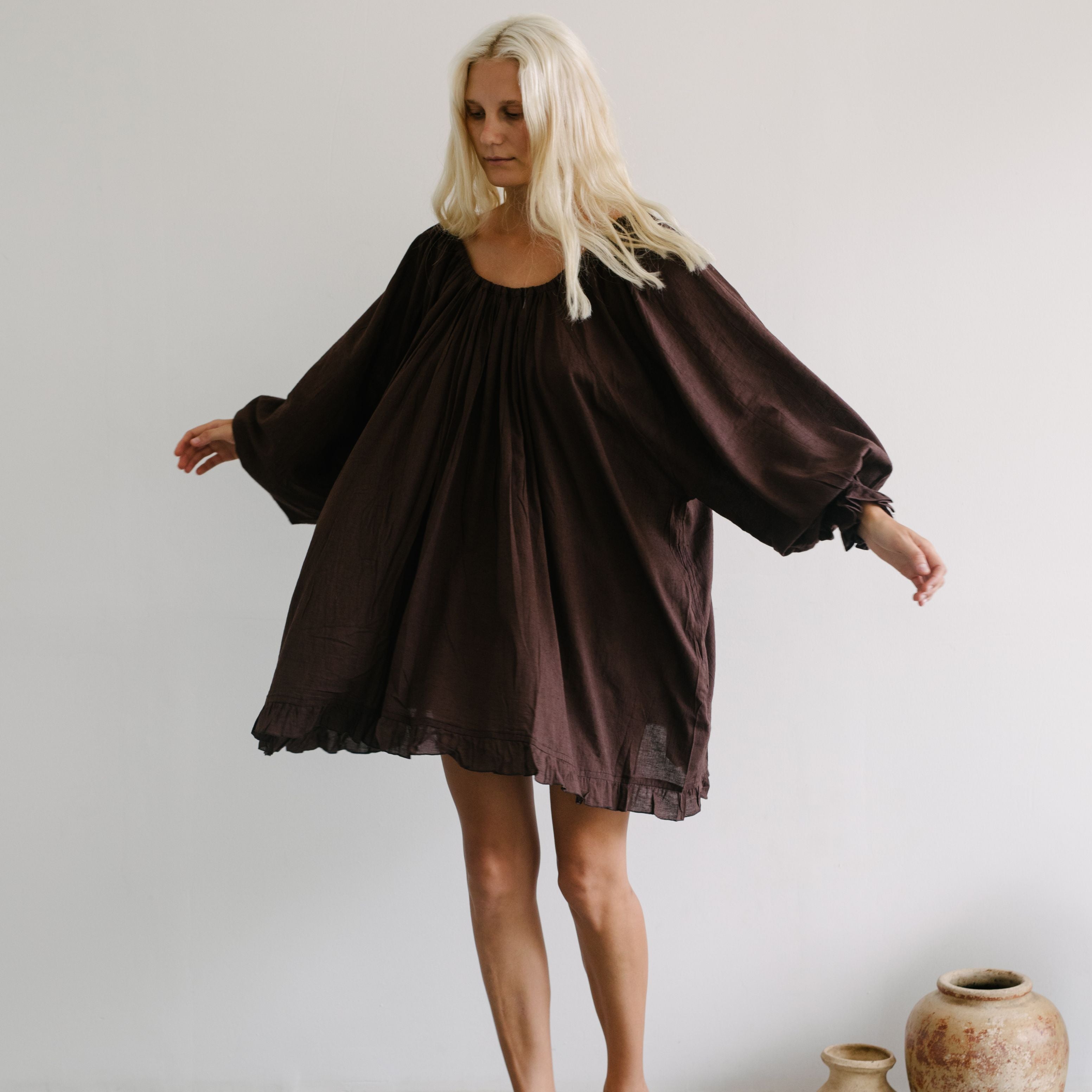 opal chocolate smock dress 1
