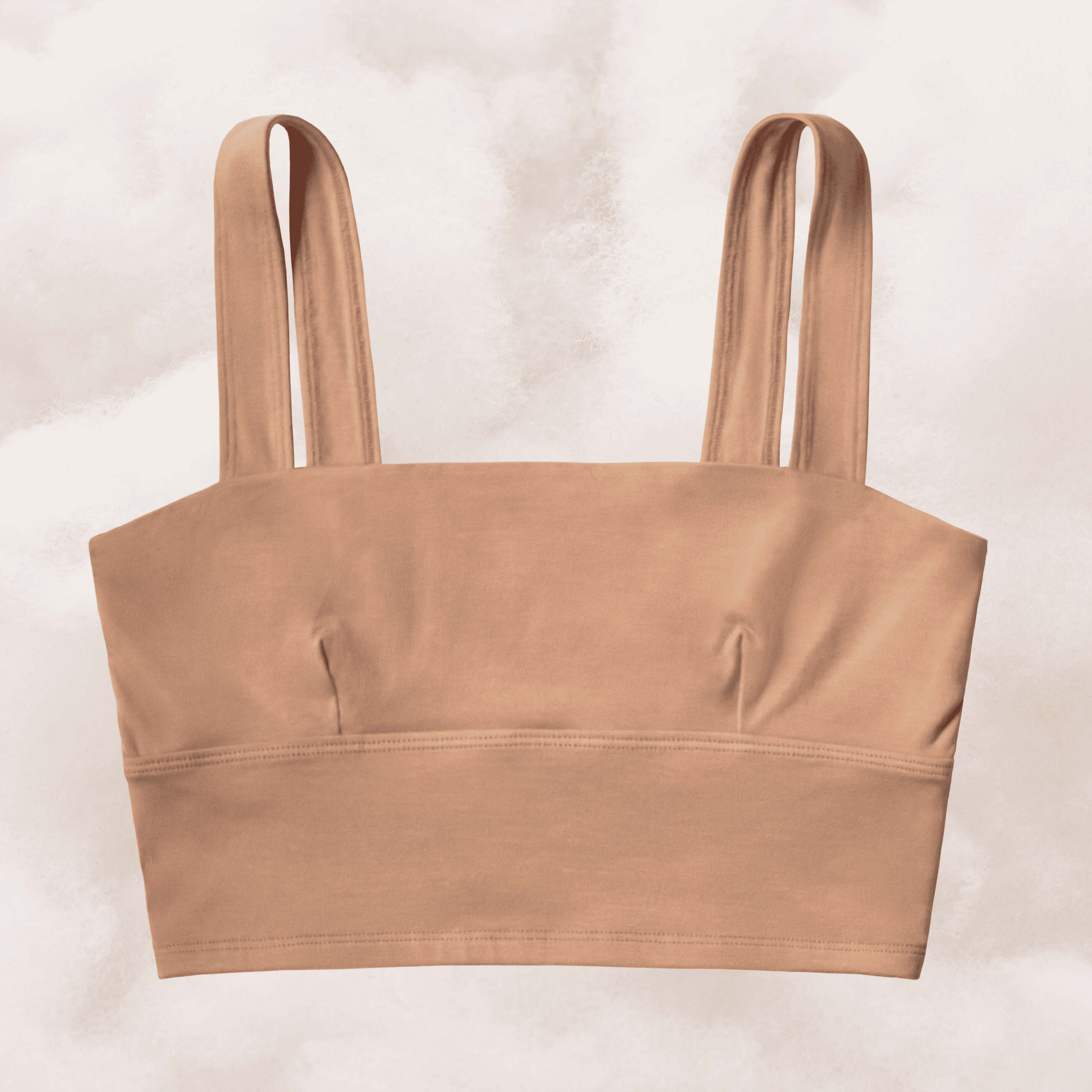 organic cotton square neck bralette 1