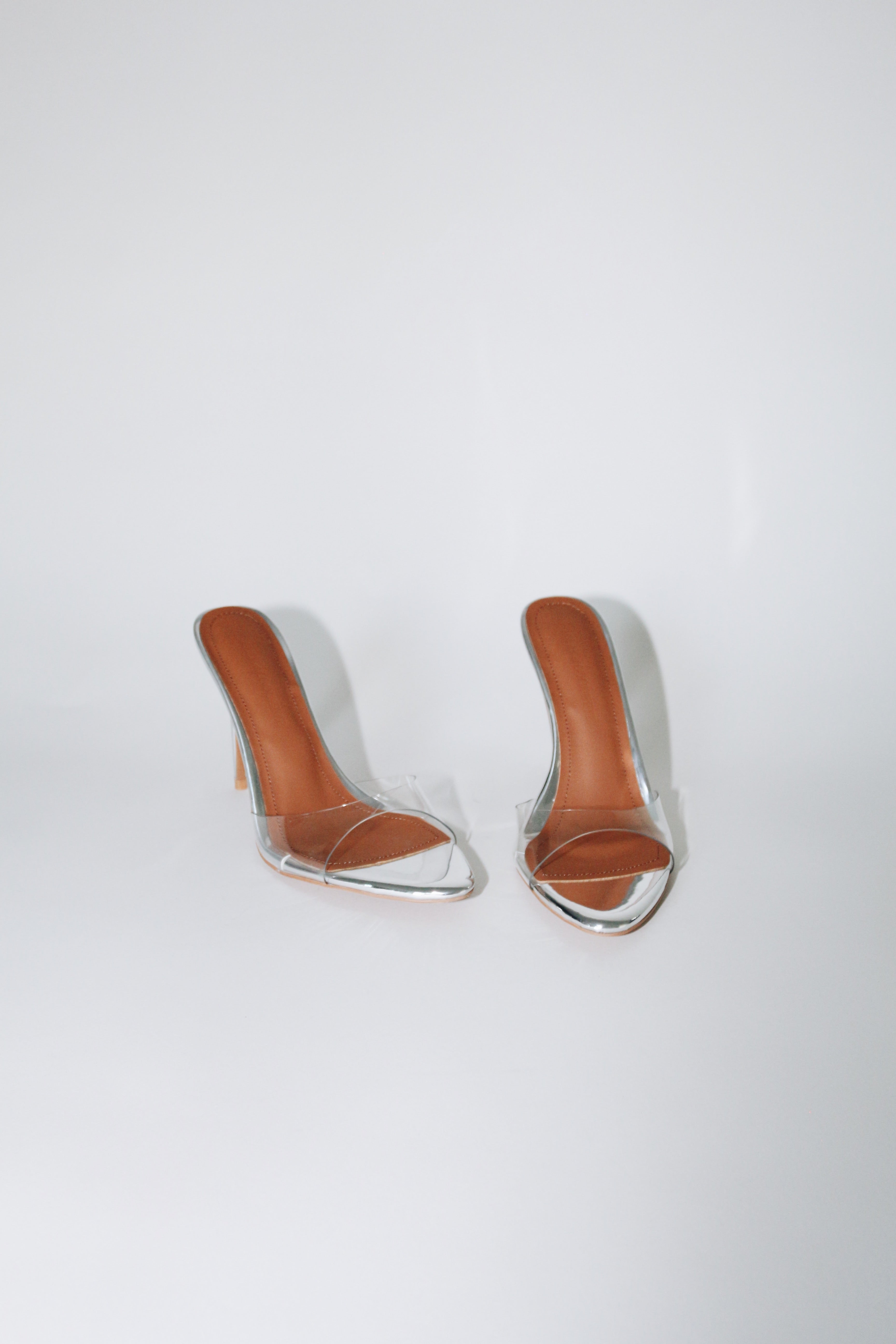 pamela clear glass mules 2