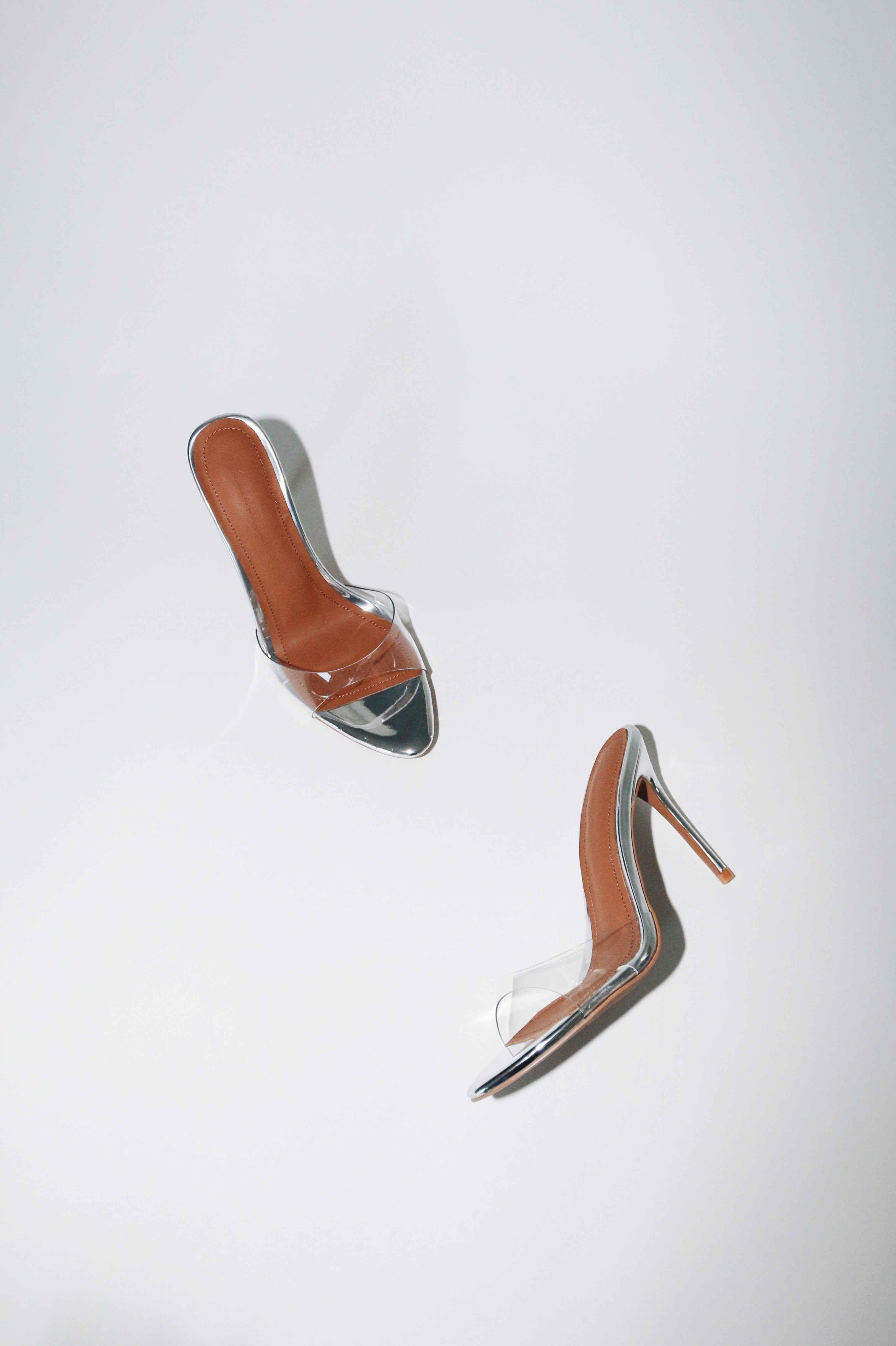pamela clear glass mules 3