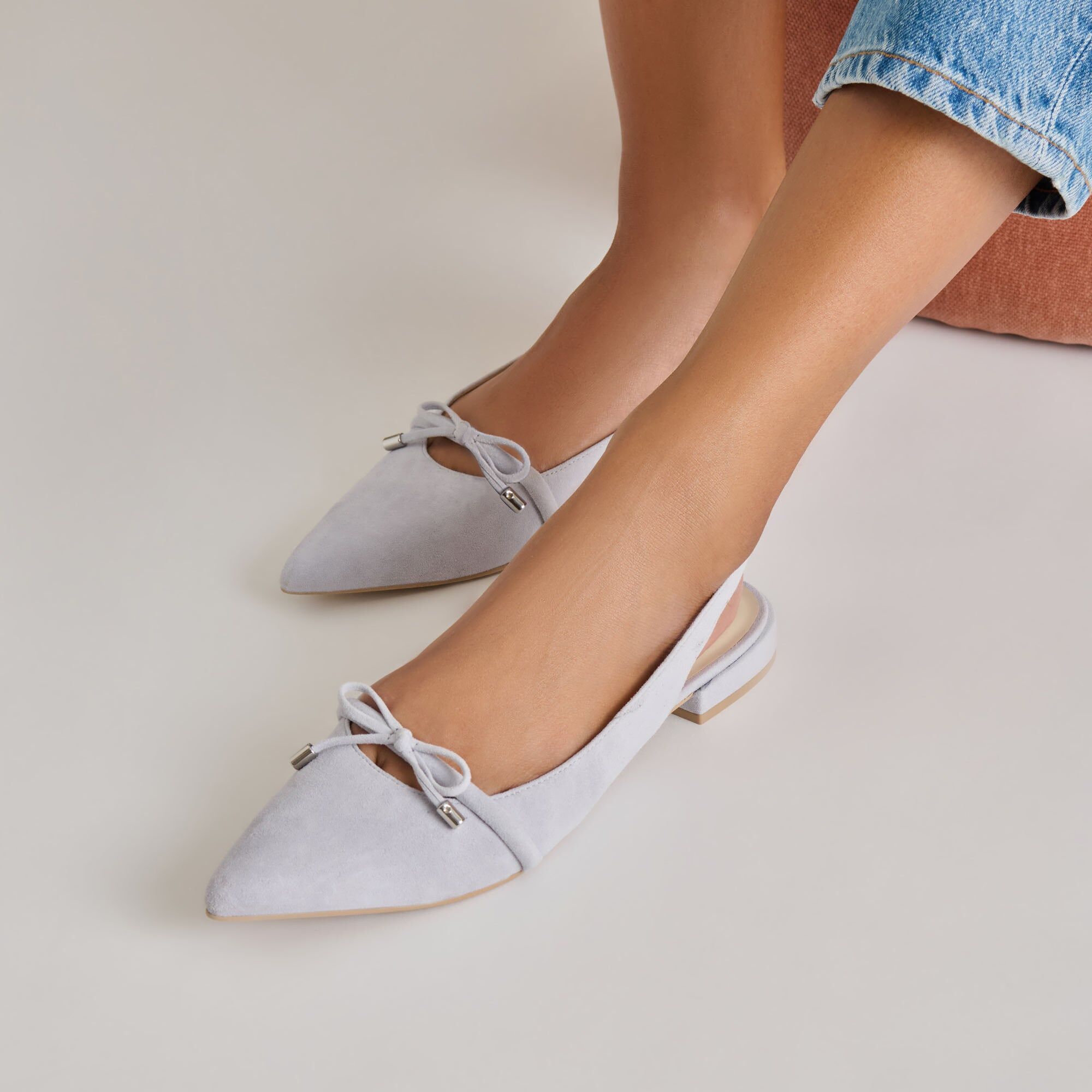 payge flats dusty blue suede 2
