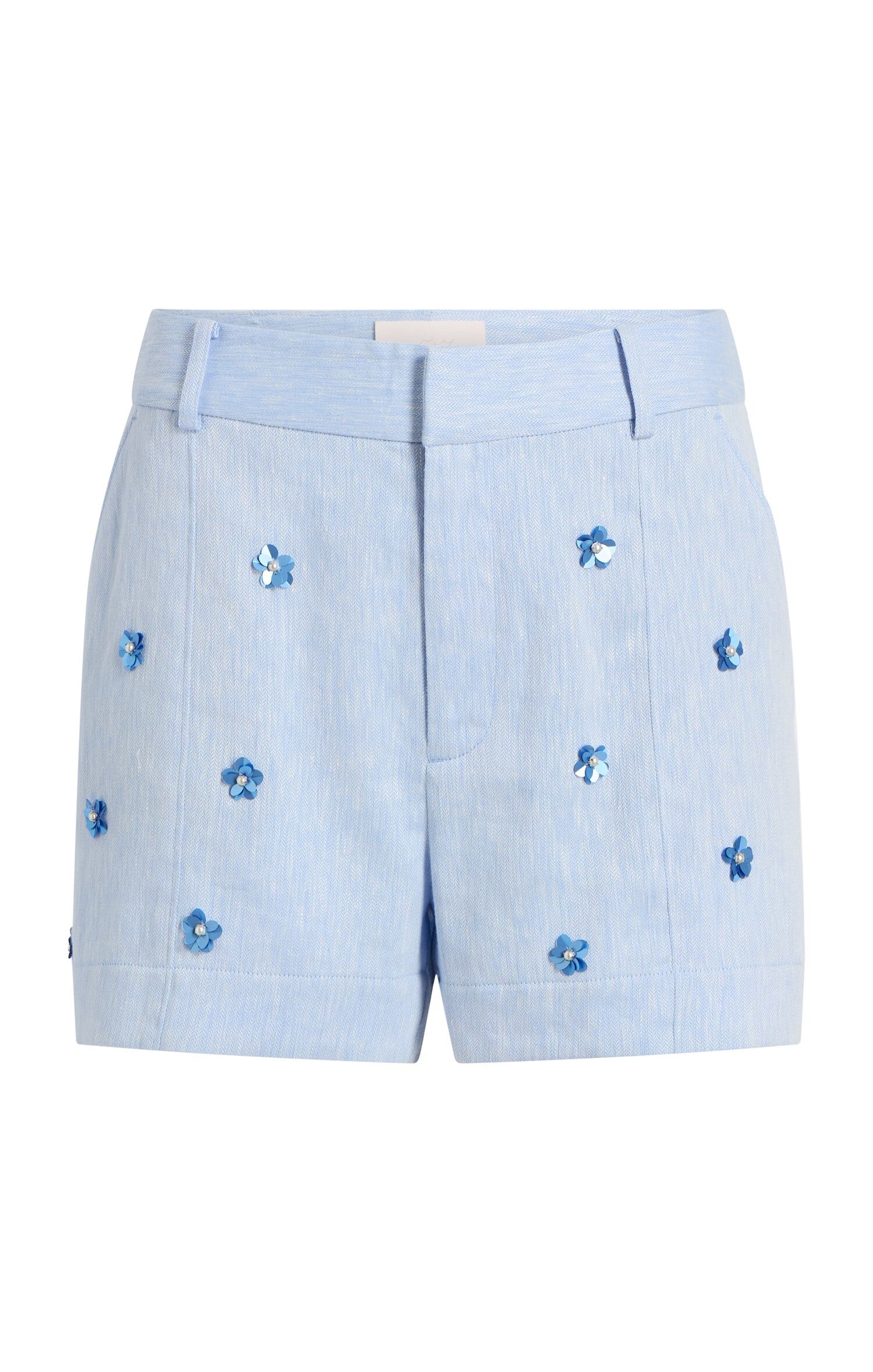 pearl ditsy linen suiting tora short 1