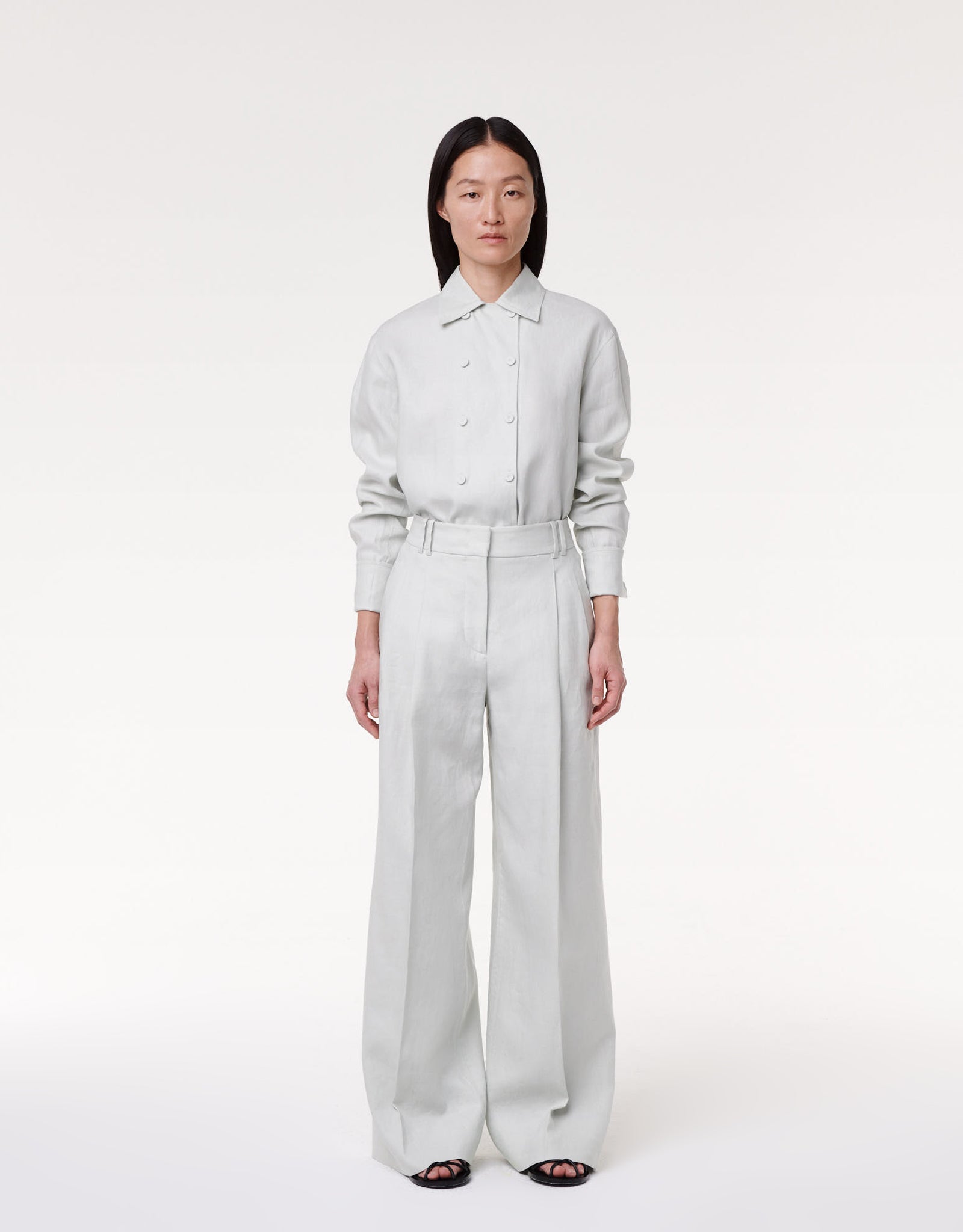 pleated trouser resale silt green 3