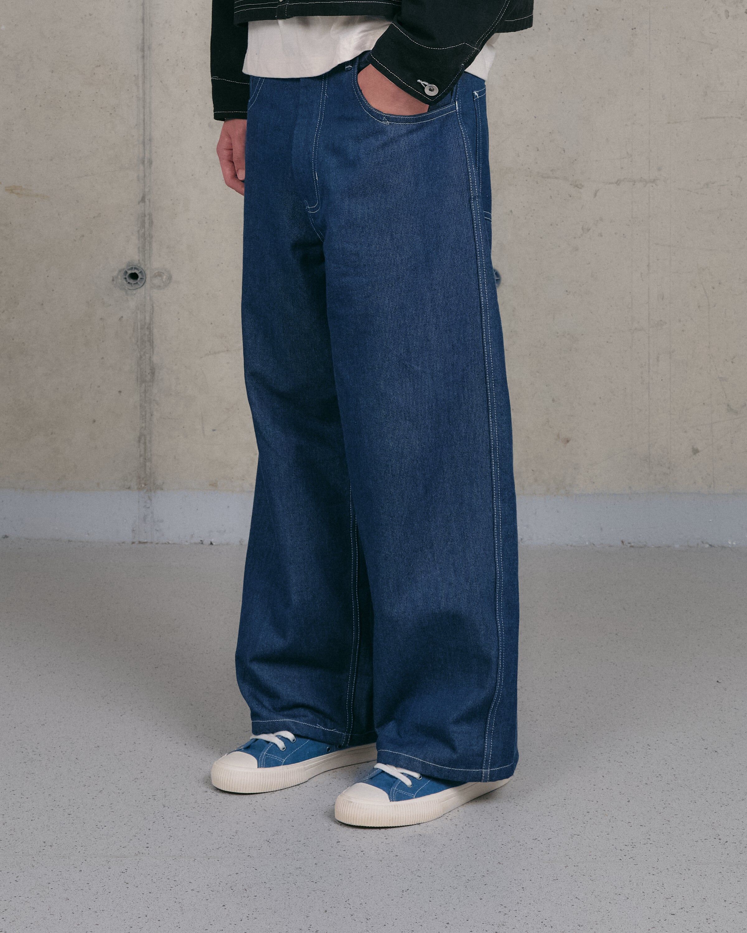poetry jeans dark denim wonky wear 1