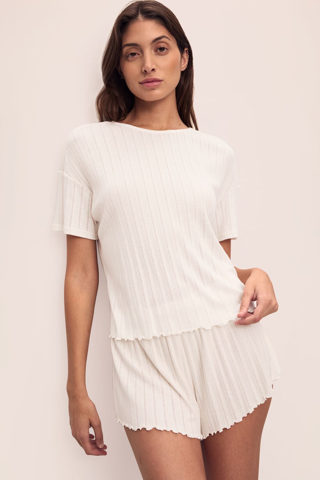 pointelle short sleeve tee 2