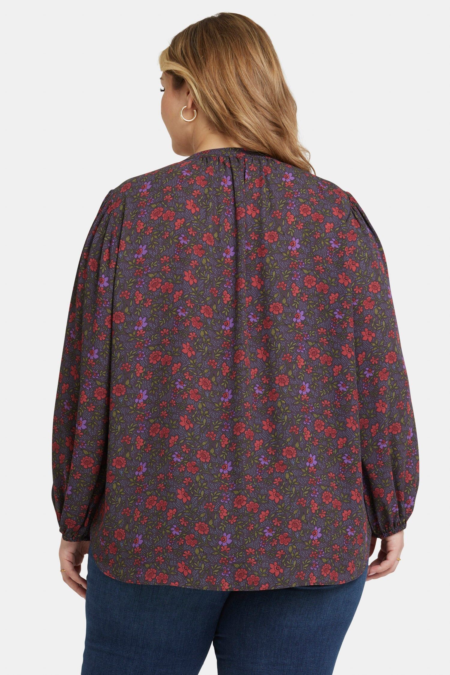 puff sleeve popover top in plus size matilde meadow 2