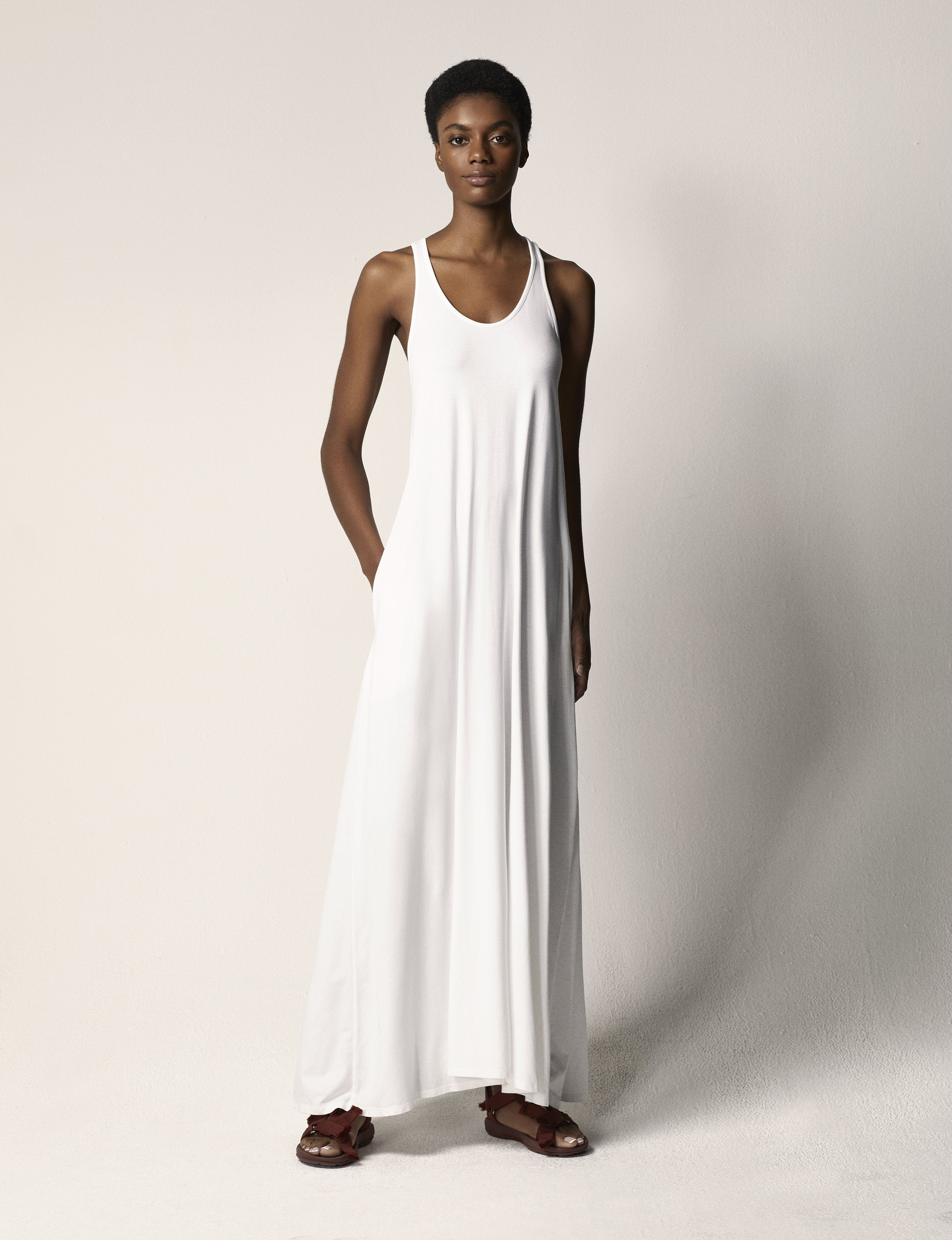racerback dress white 2