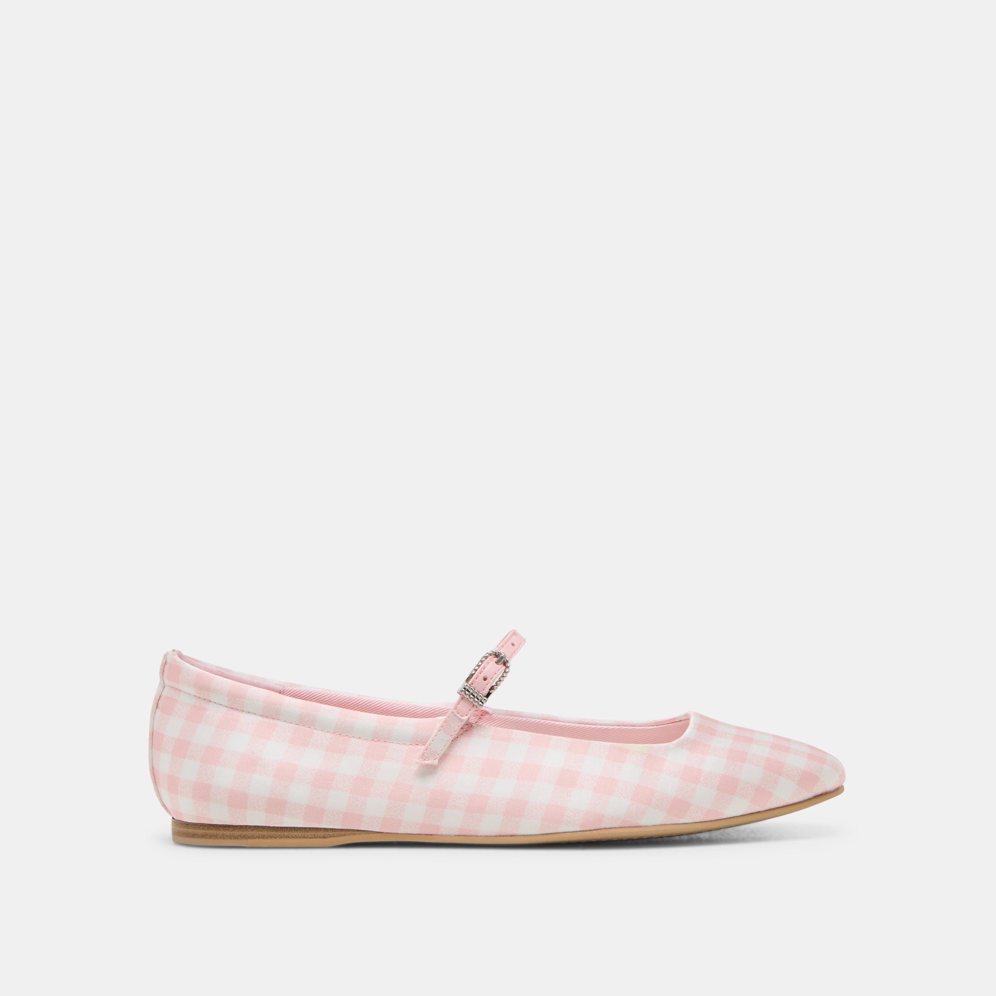reyes x byrdie golf ballet flats pink plaid gingham 1