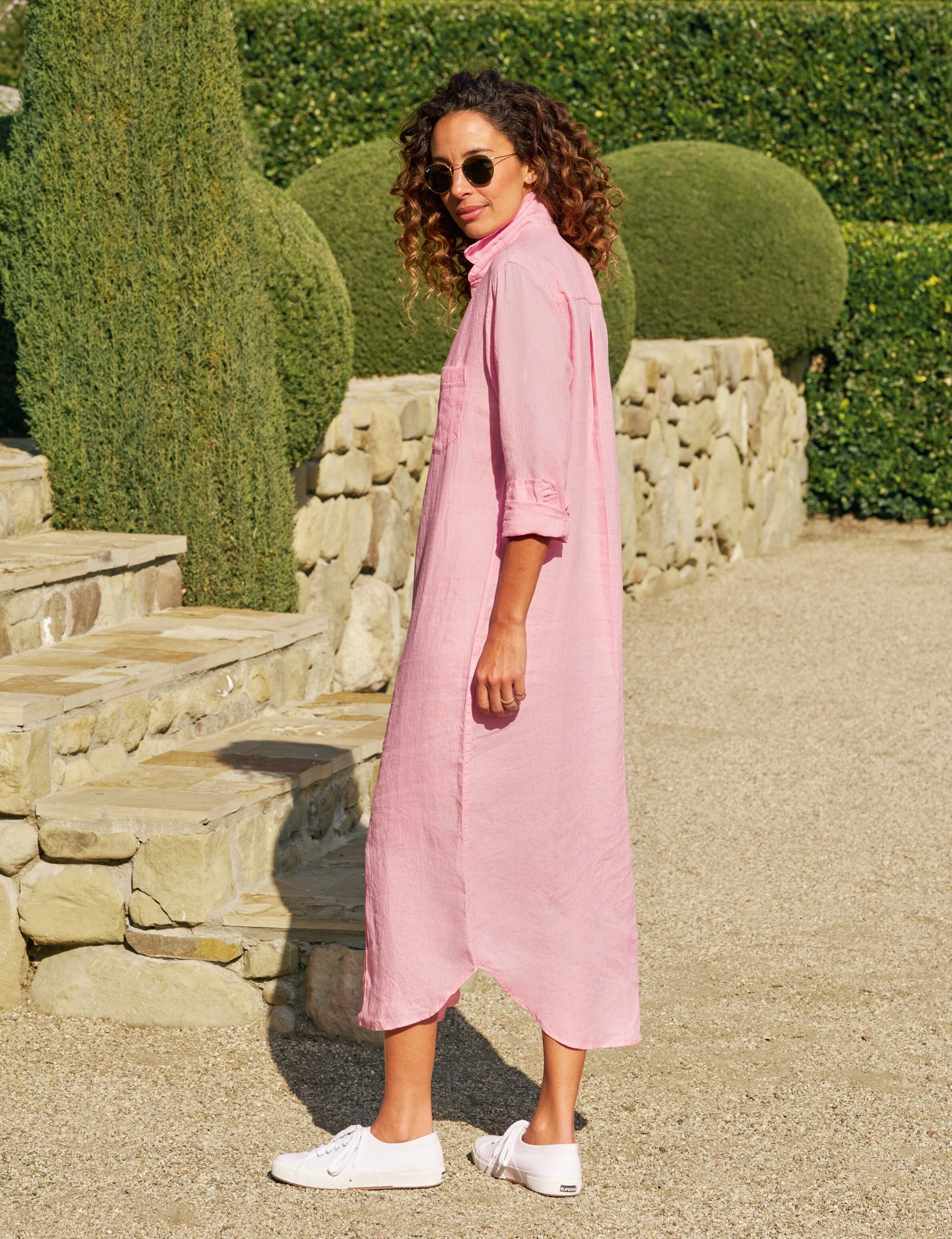 rory bubblegum pink italian classic linen 2