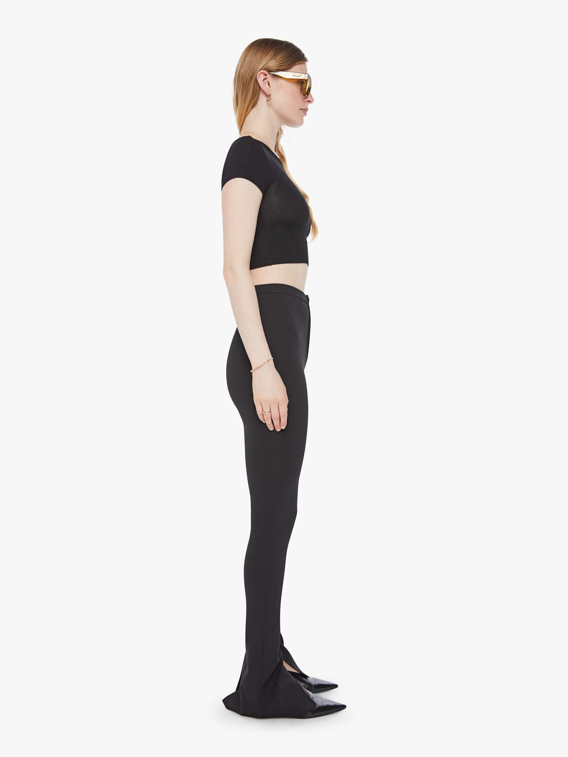 sablyn leo long legging with slit black 3