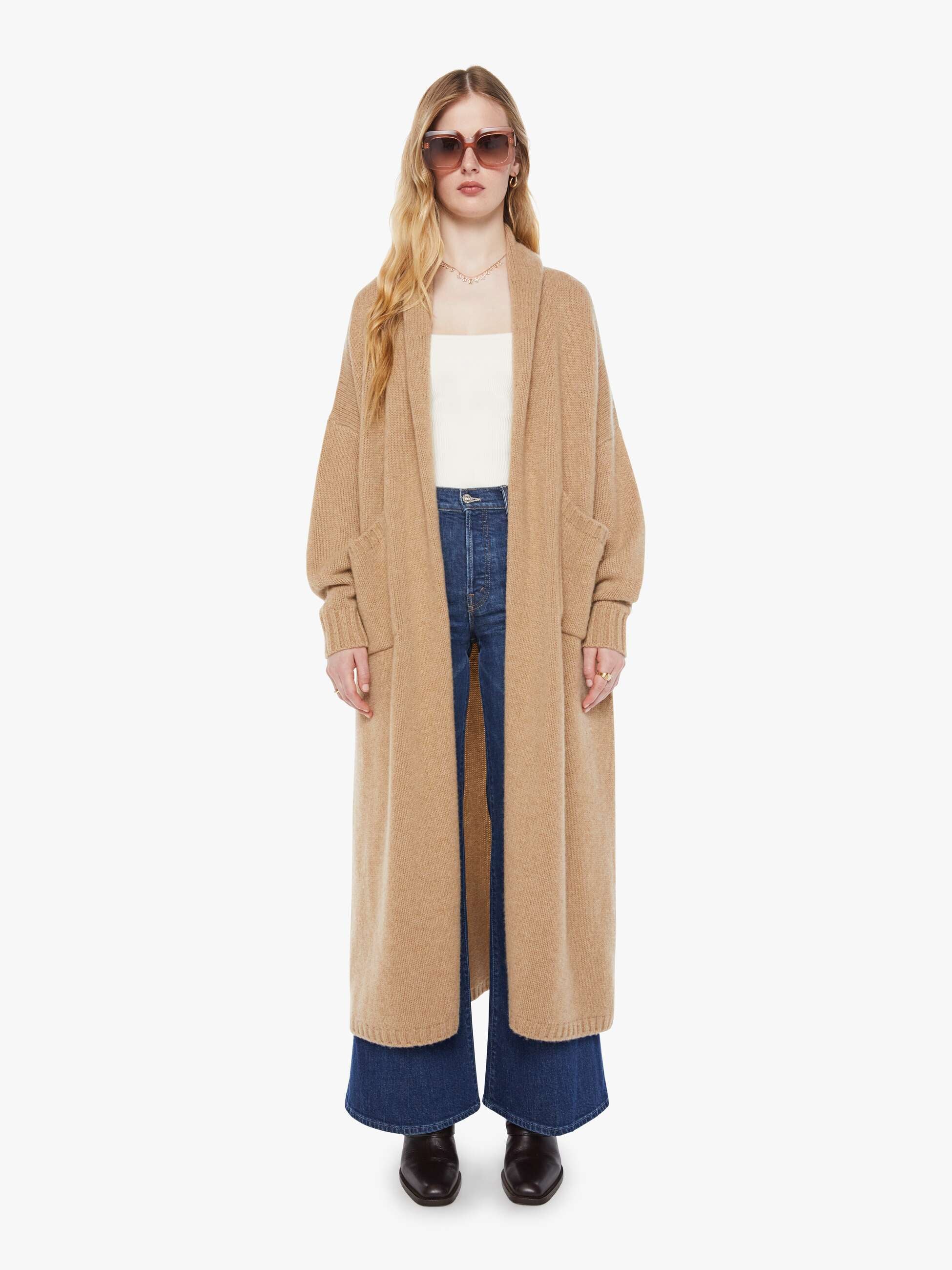 sablyn sullivan belted shawl duster camel 1