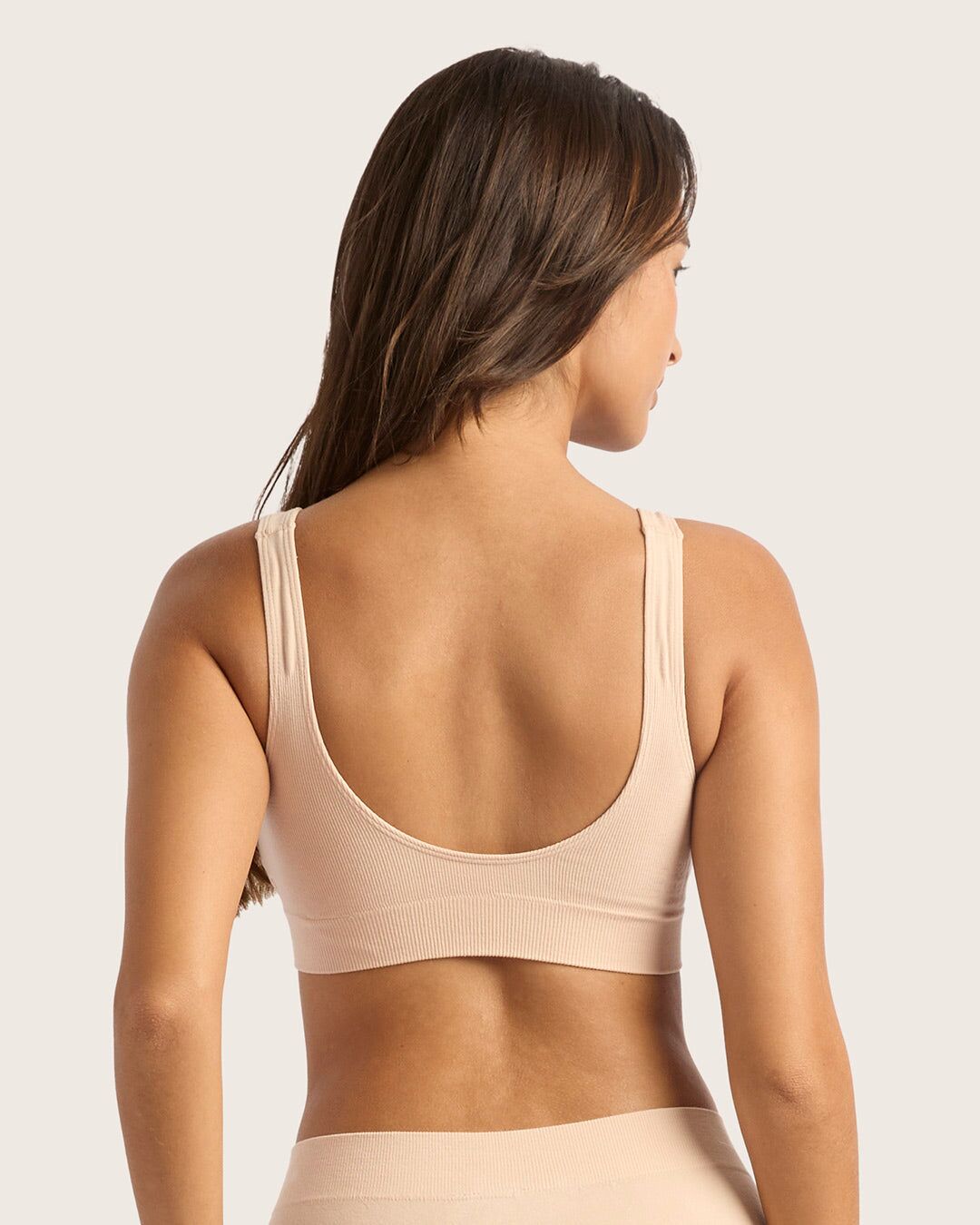 seamfree padded crop bra shell 2