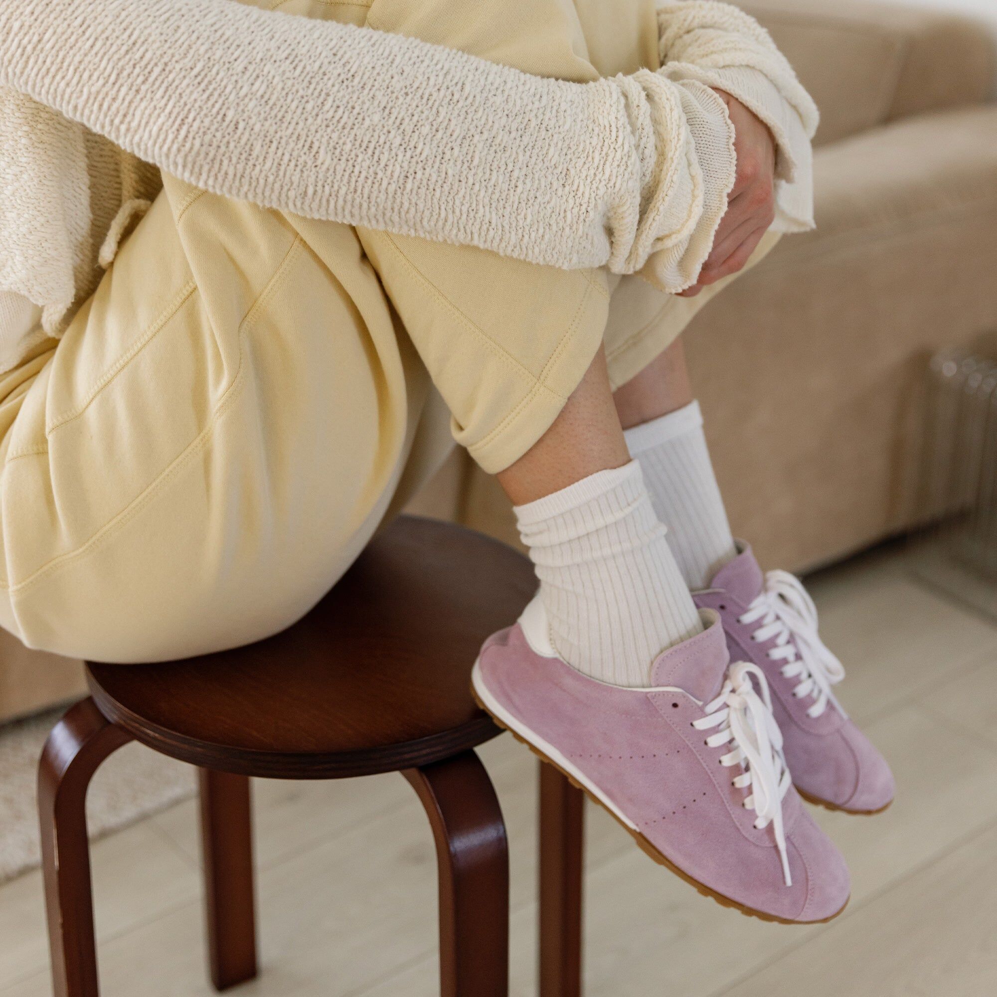 serina sneakers lavender suede 3