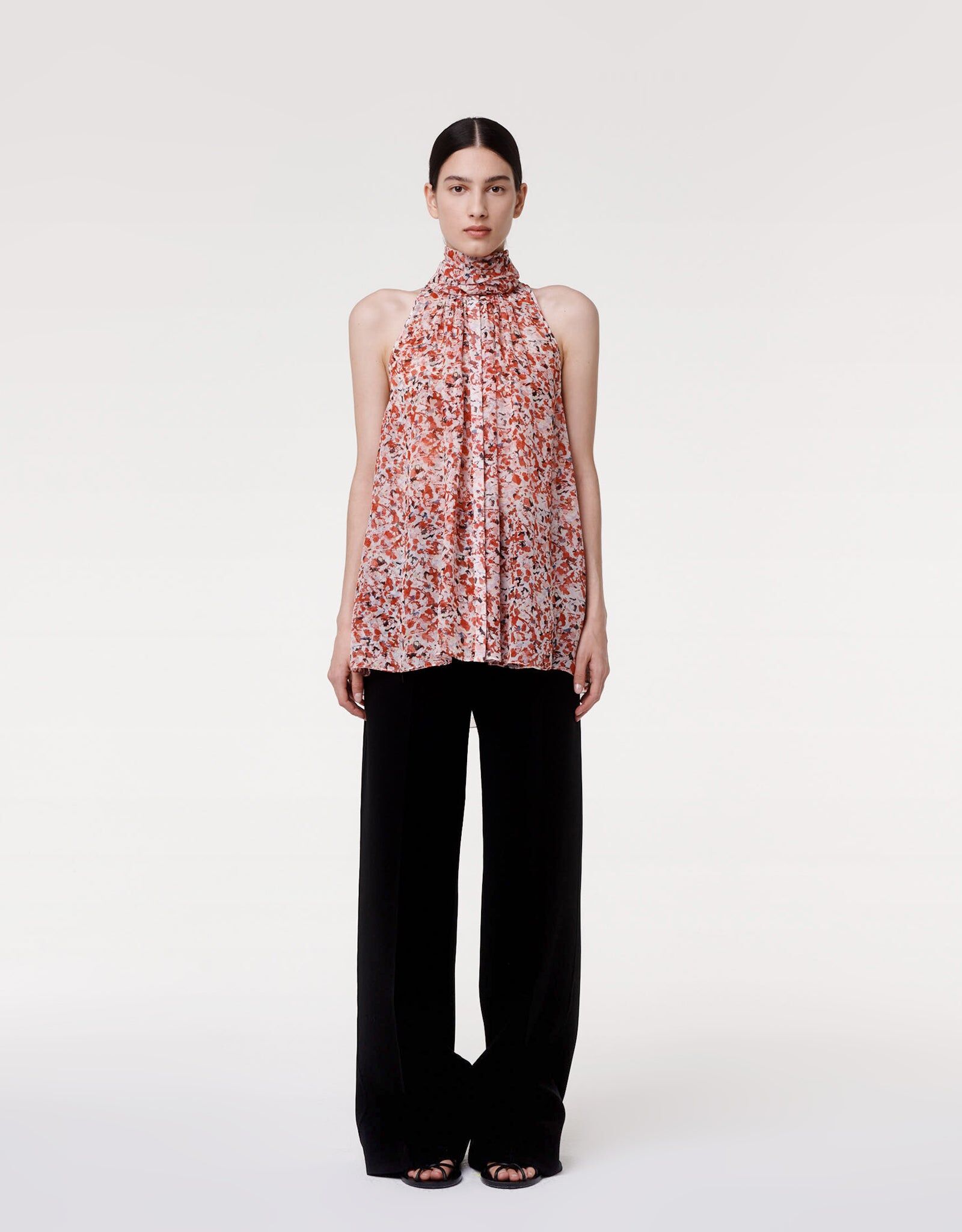 silk chiffon scarf blouse sedona multi 3
