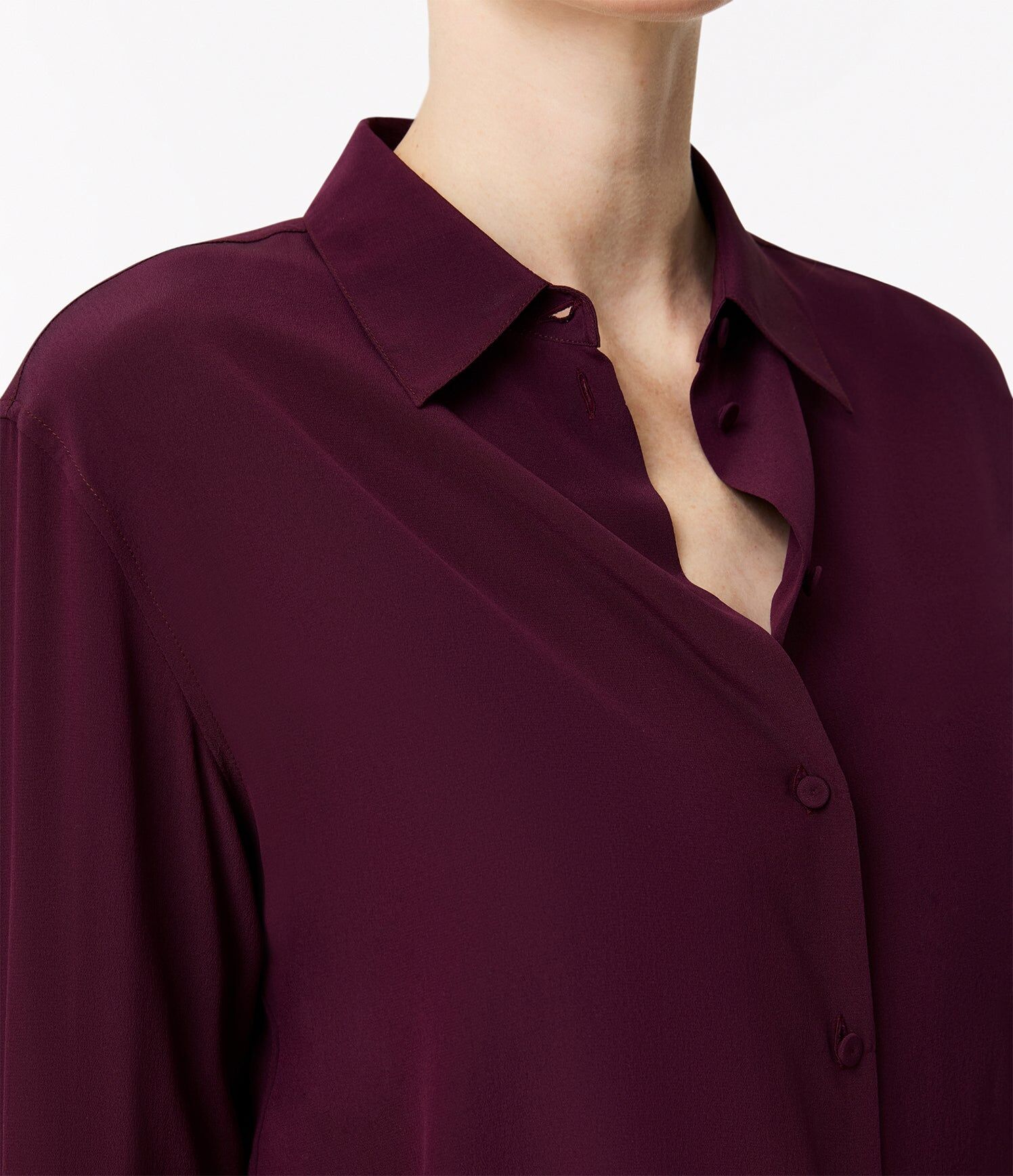 silk mens shirt plum 3