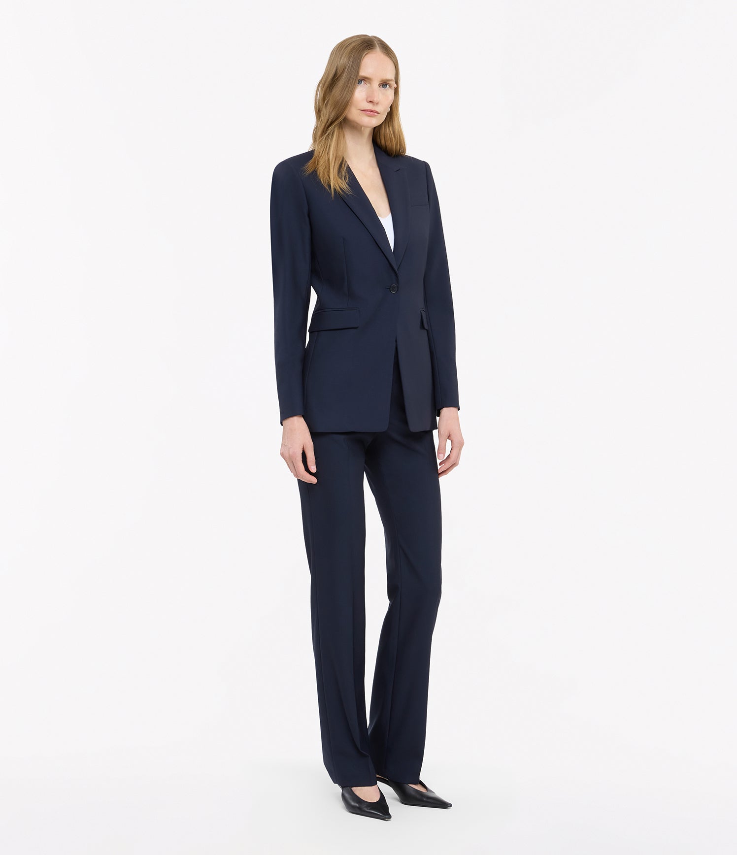 single button jacket navy 2