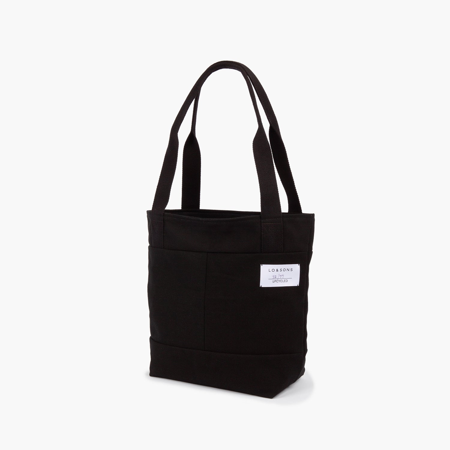 springwood upcycled canvas tote black grey 1