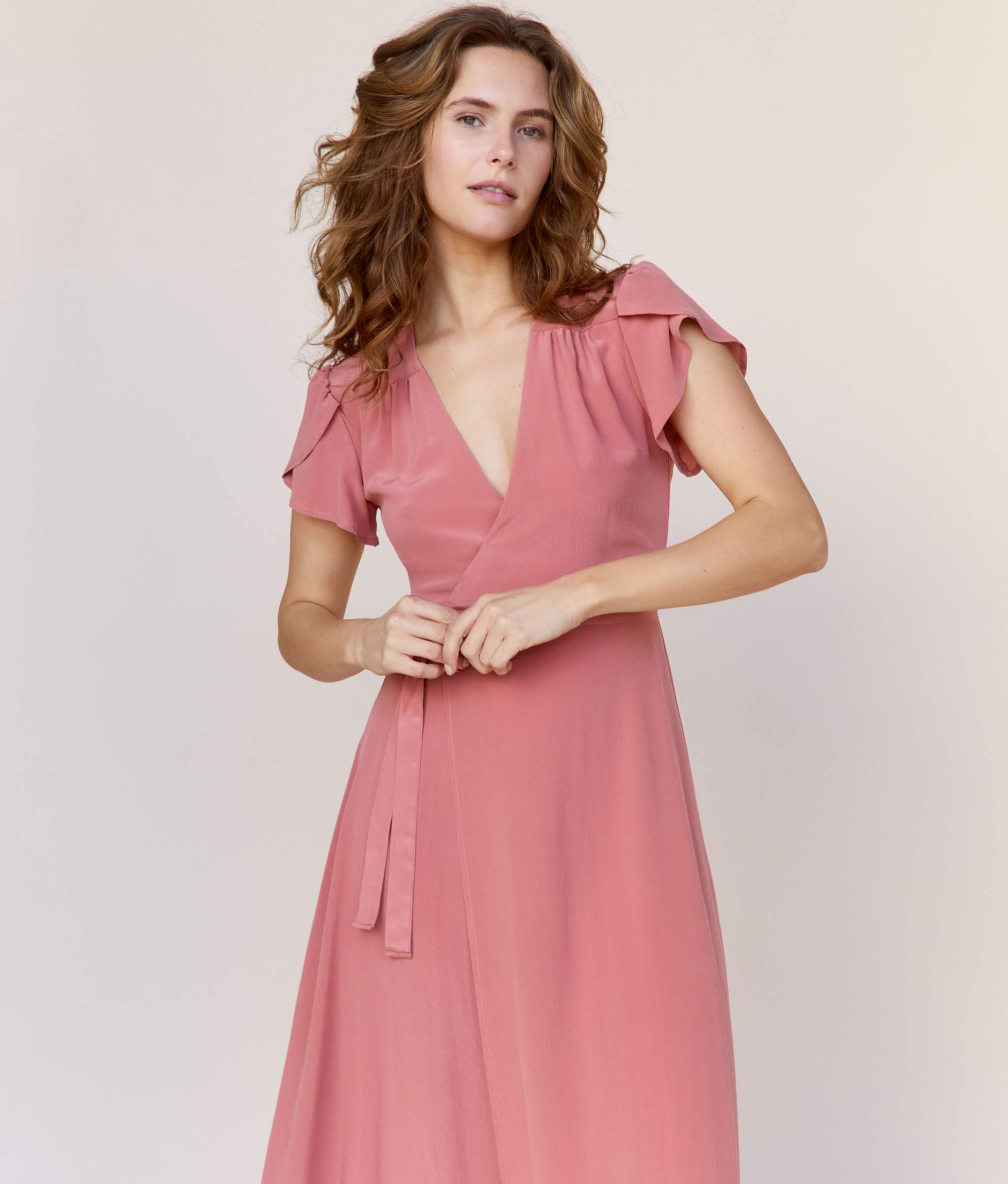 the autumn dress dusty rose silk 2