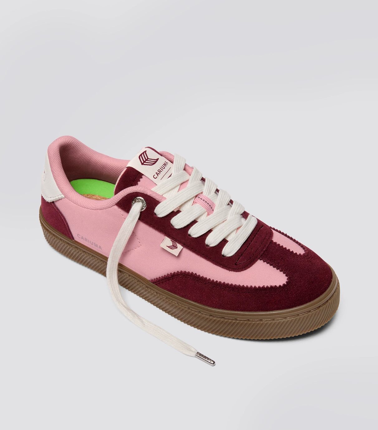 toca nylon teak bright rose suede cabernet red 2