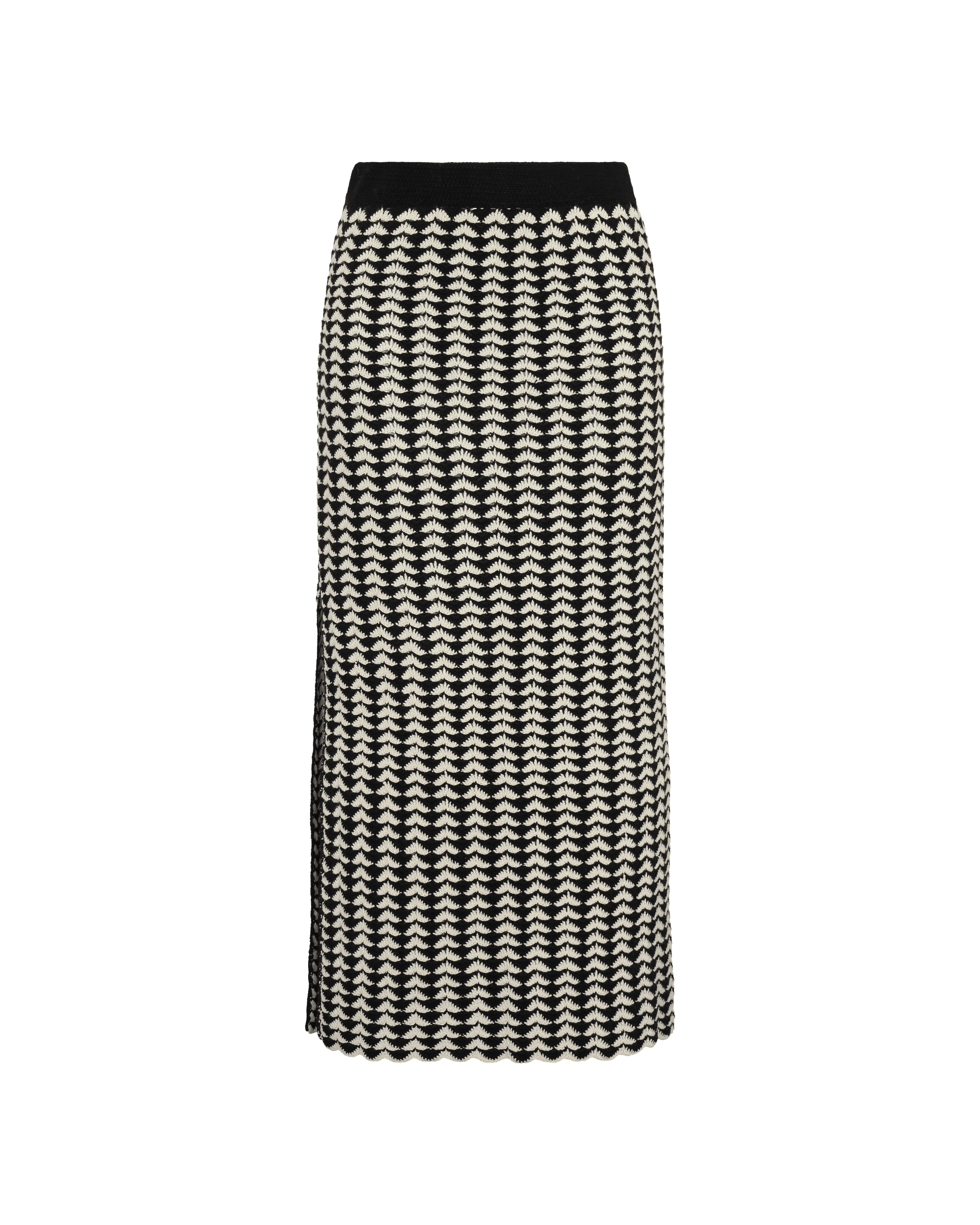totora skirt black ivory 1