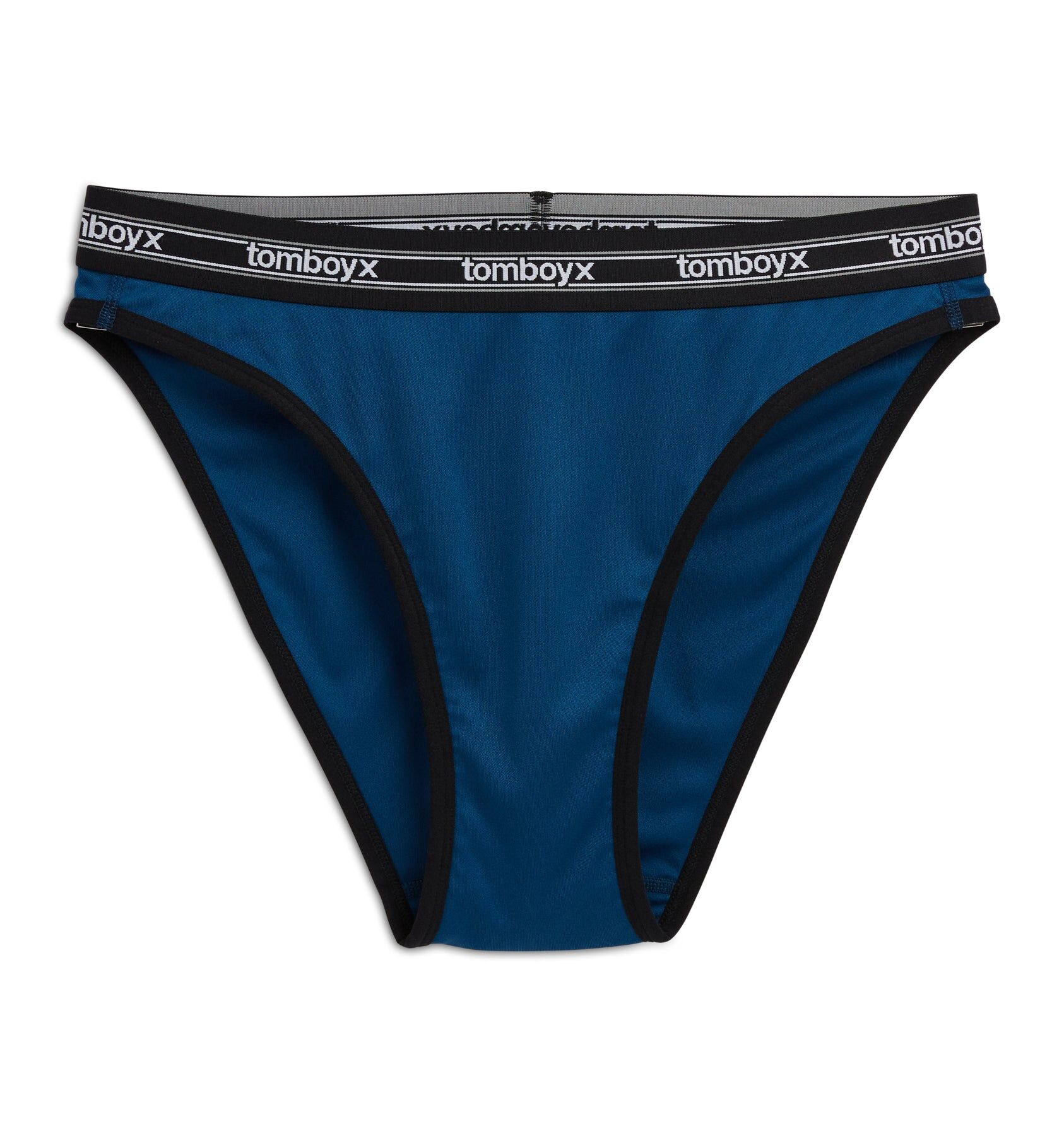 tucking high leg bikini retro blue 1