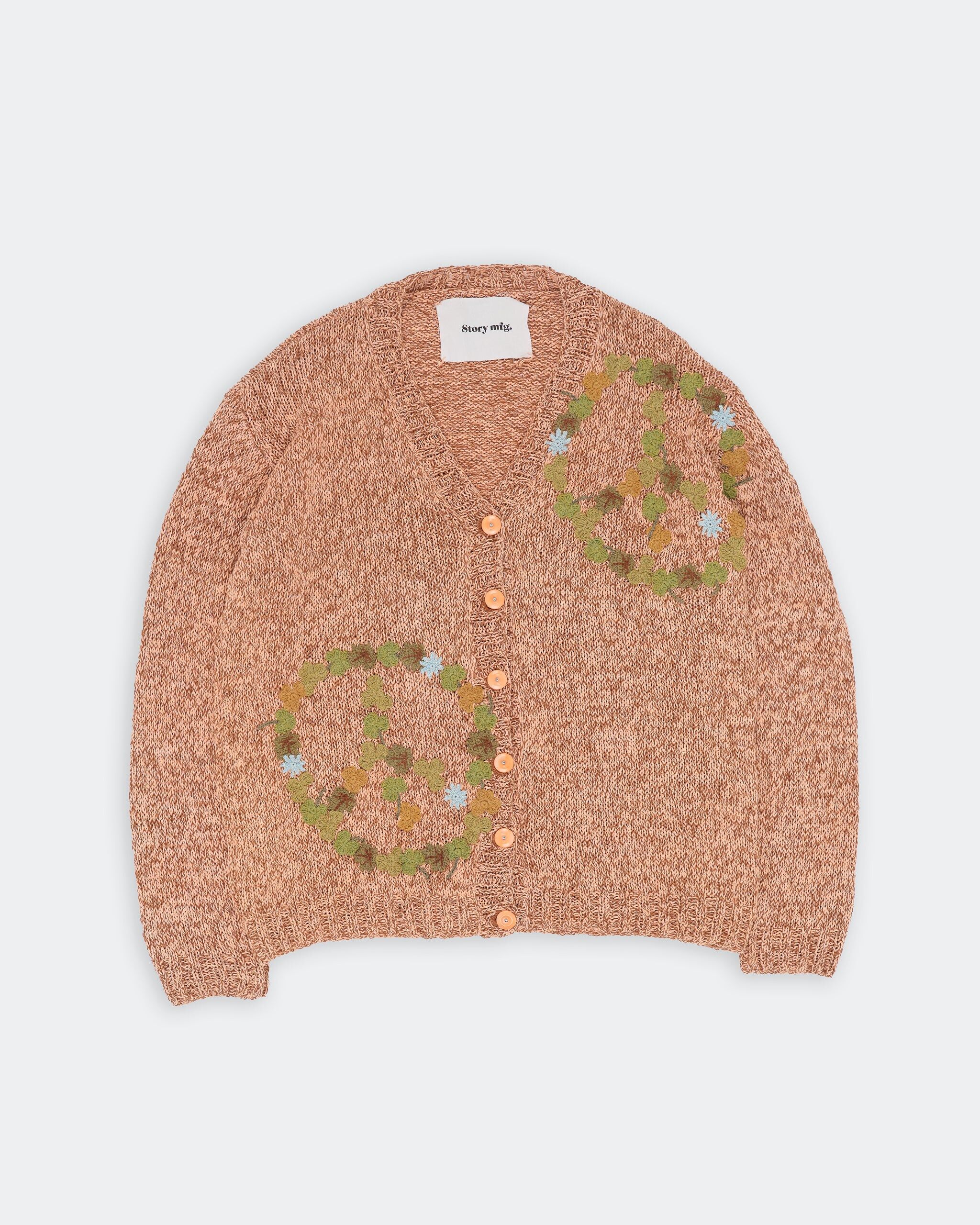 twinsun knit cardigan pink peace 2