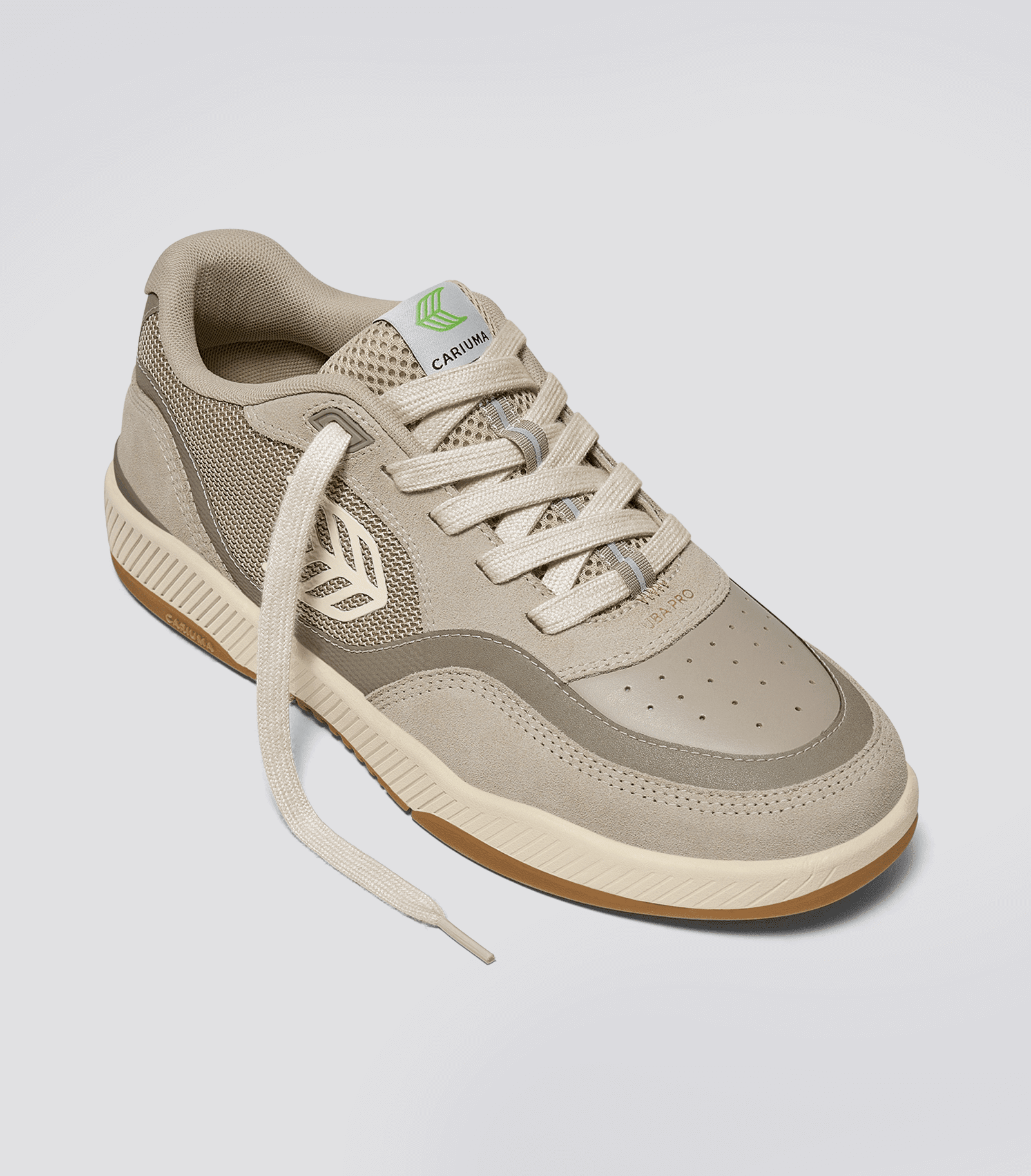 uba pro suede and mesh plaza taupe almond milk logo 2