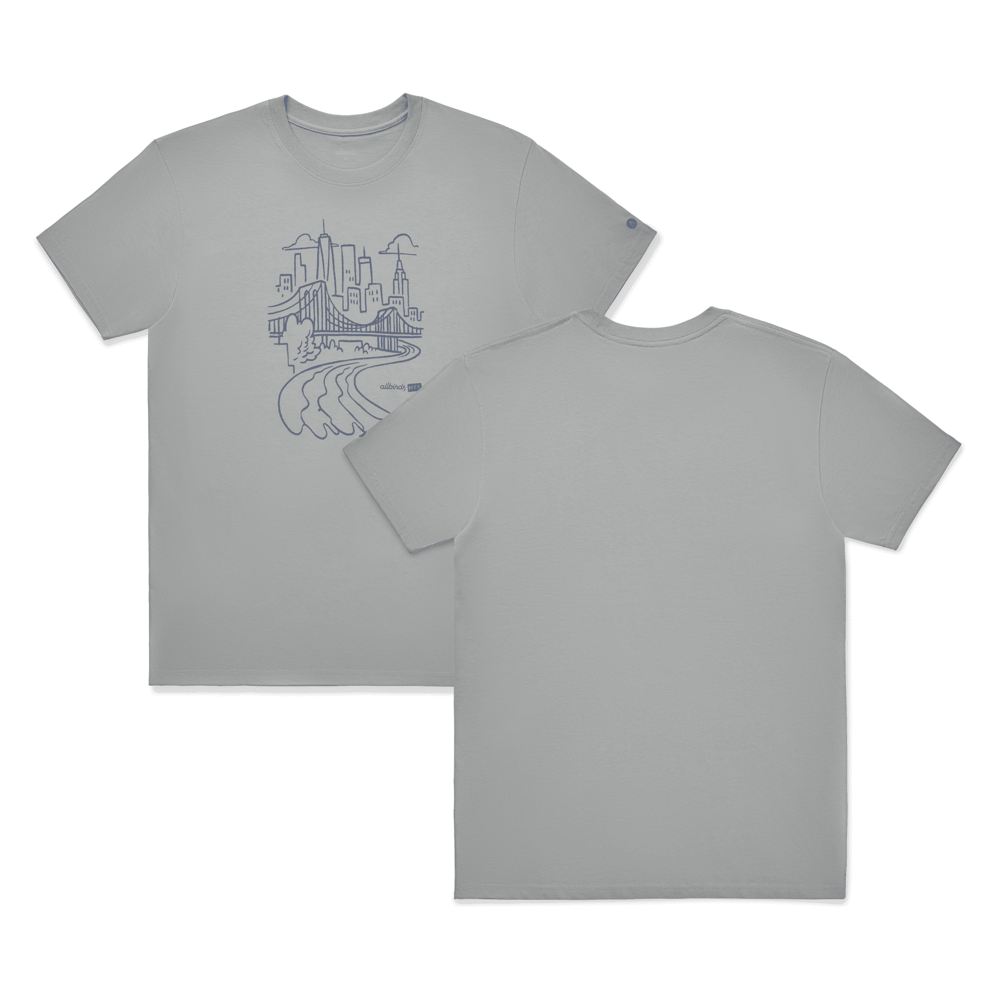 unisex organic cotton graphic tee medium greystormy grey nyc 1