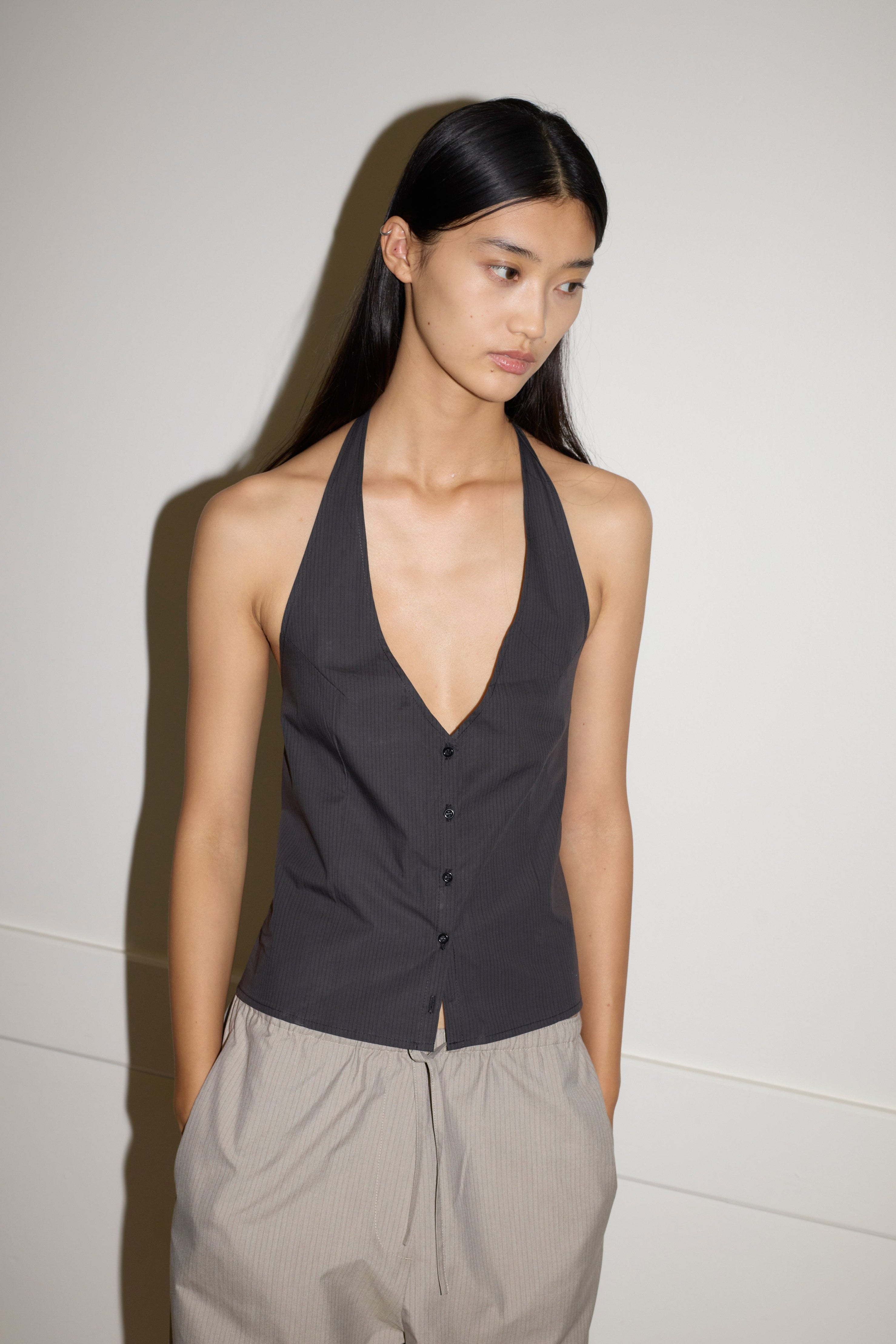 waist halter black stripe 1