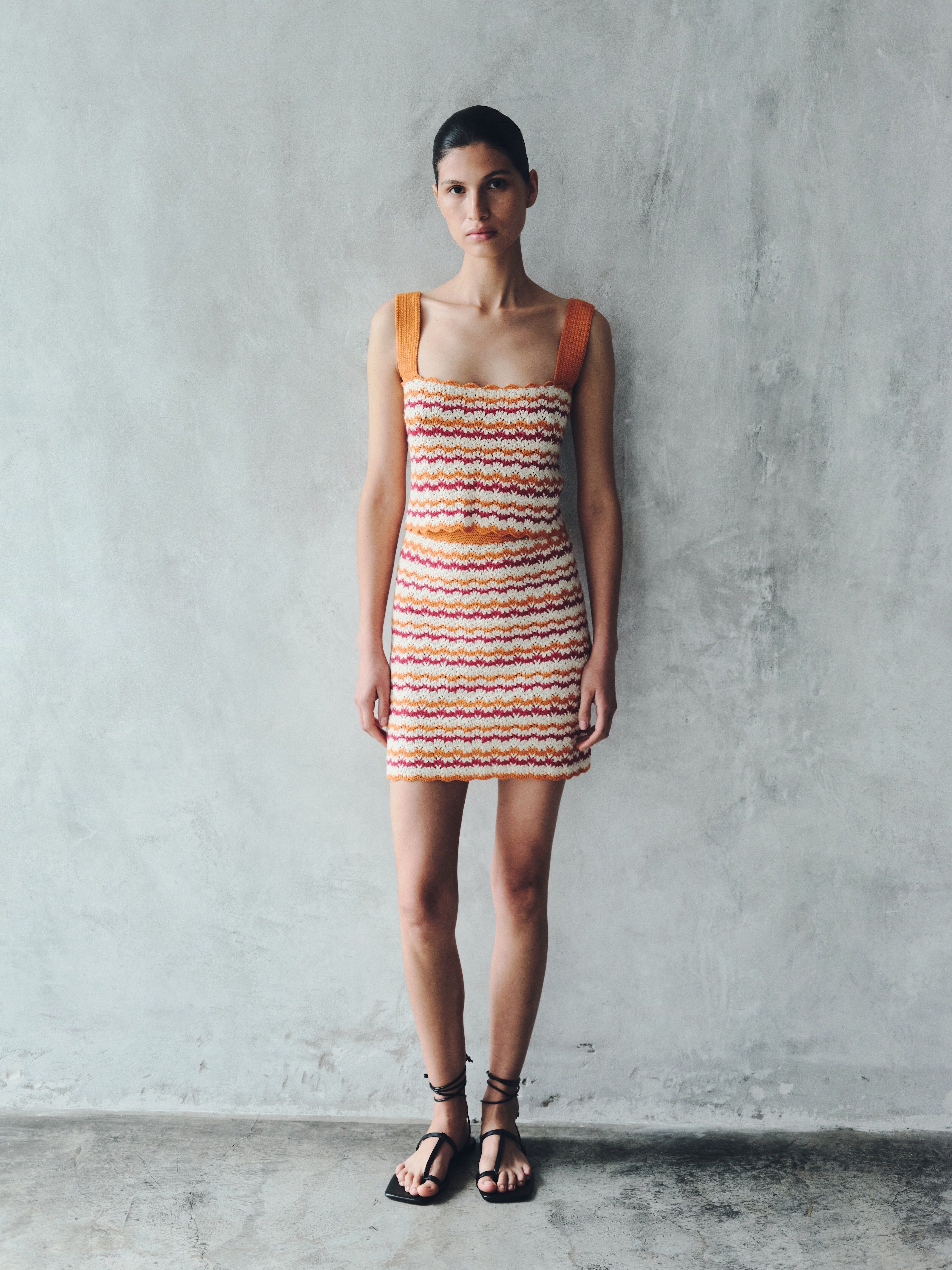 wayra mini skirt orange tangerine 2