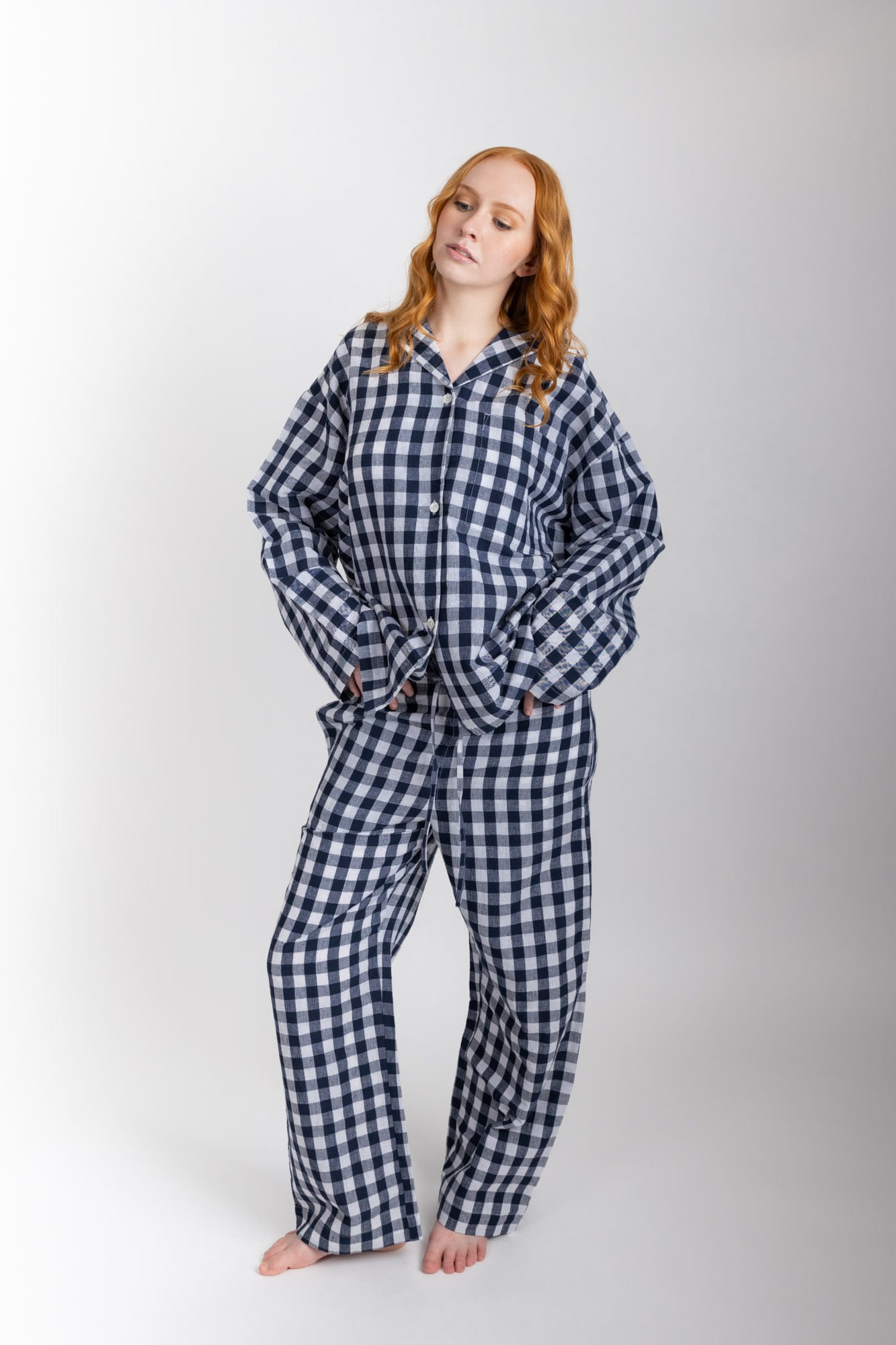 winona set navy check 1