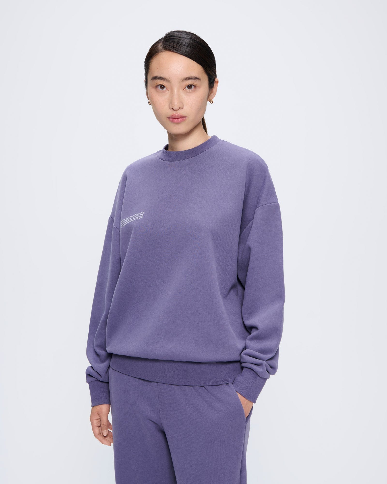 womens 365 midweight sweatshirtslate blue 1