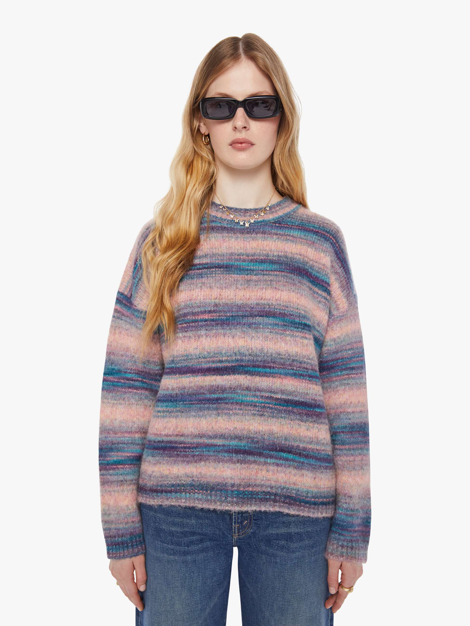 xirena anders sweater pink ombre 2