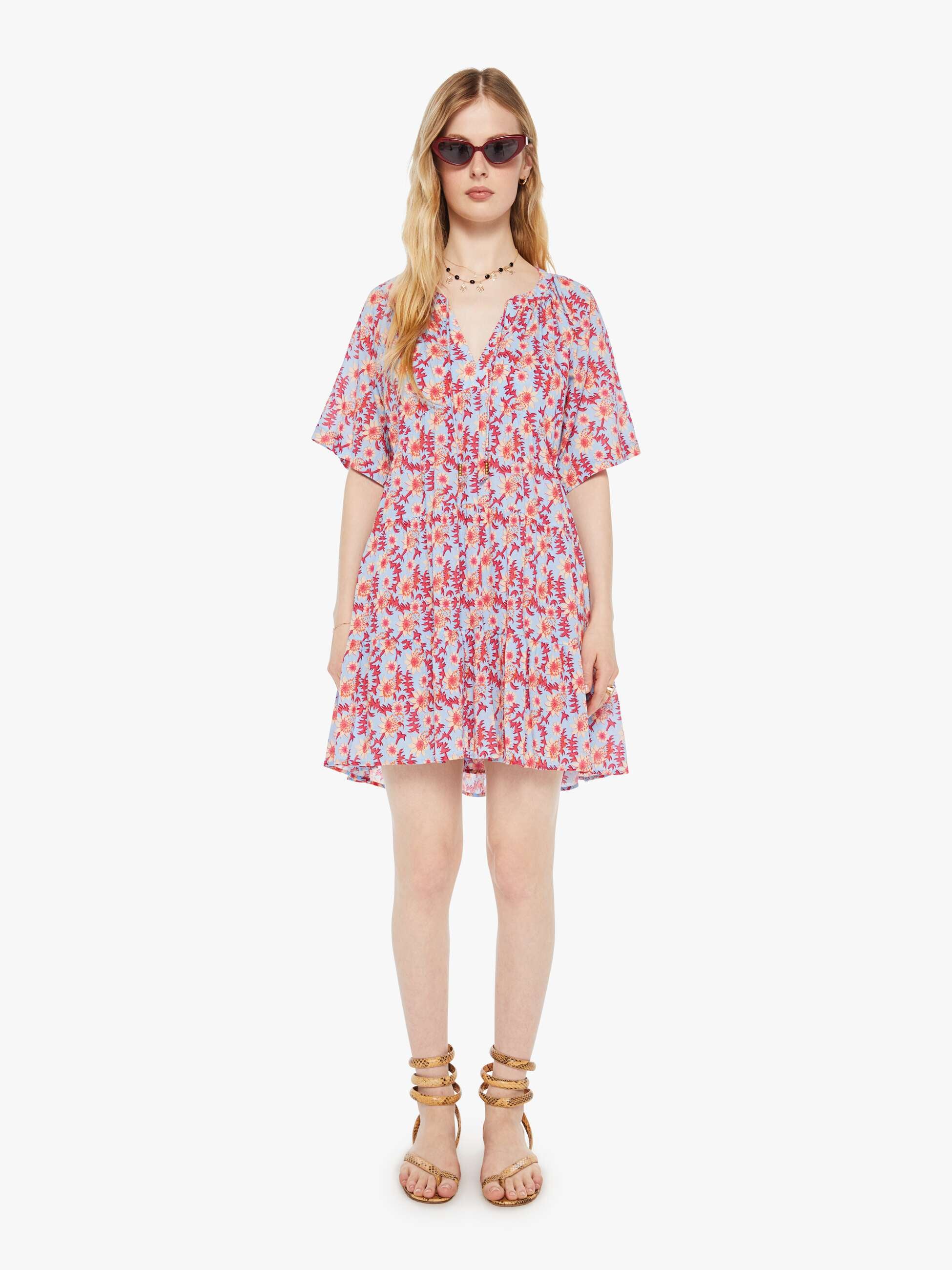 xirena louise dress cornflower blue 1