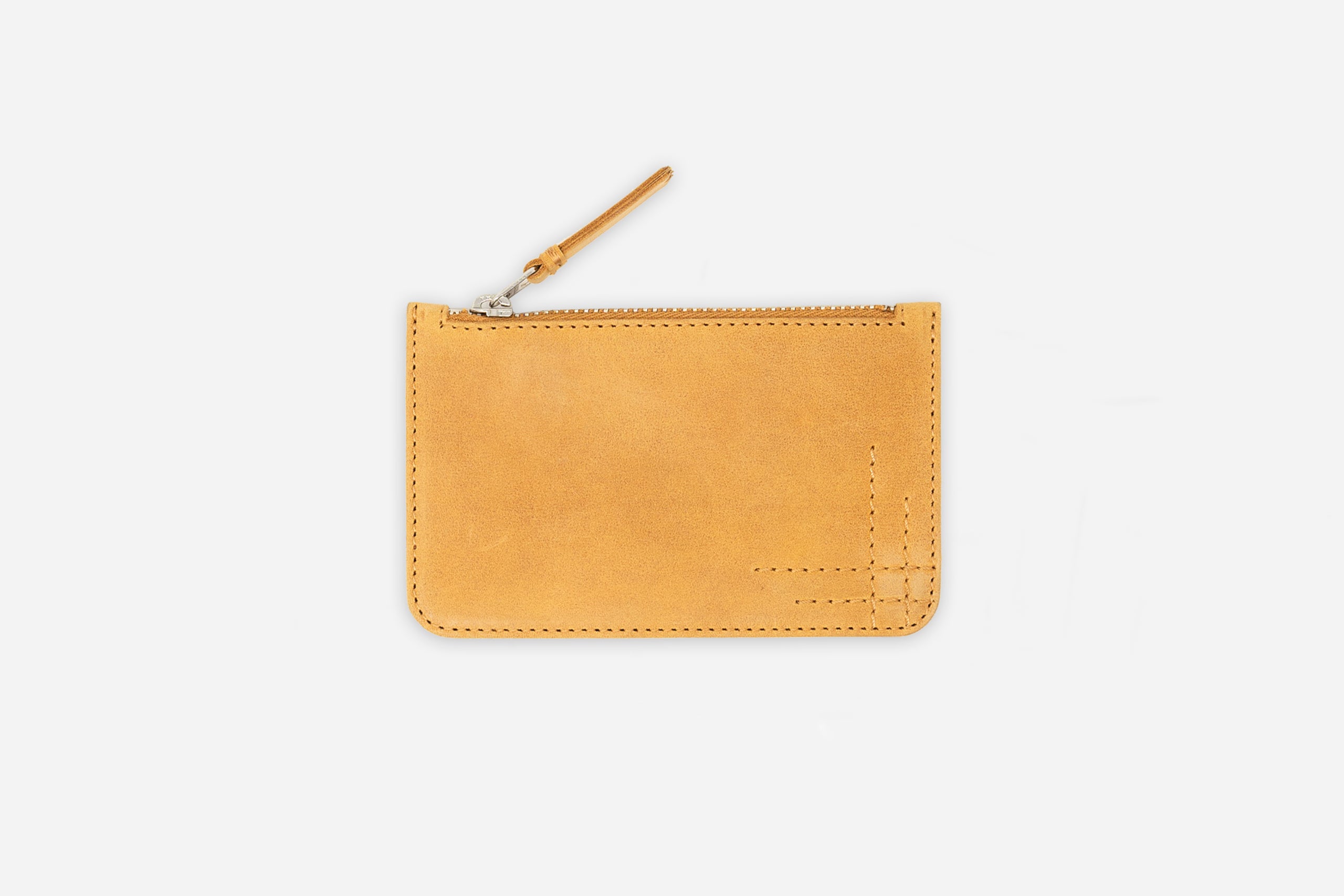 zip pouch natural cowhide 1