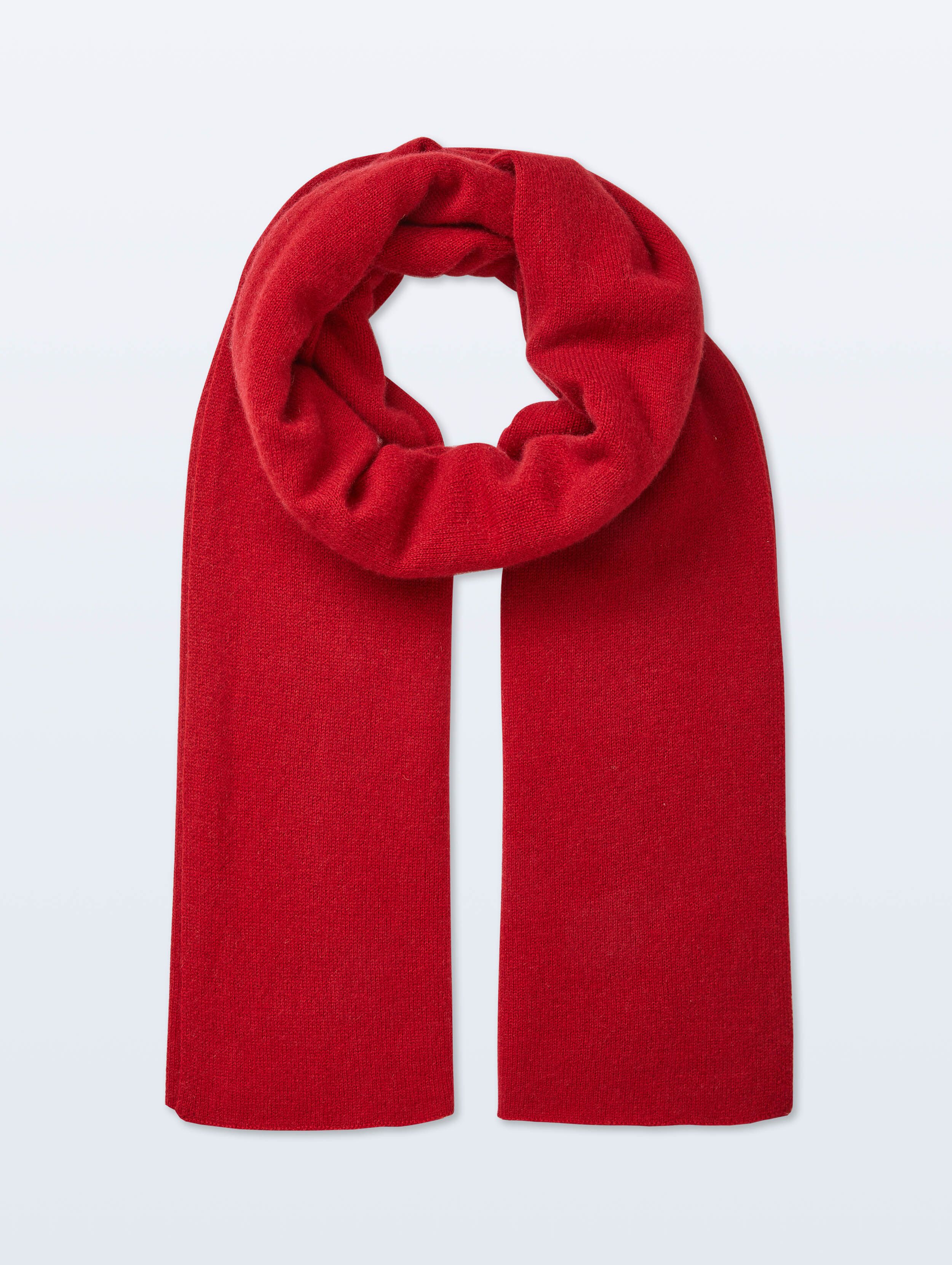 cashmere mini scarf deep crimson 2