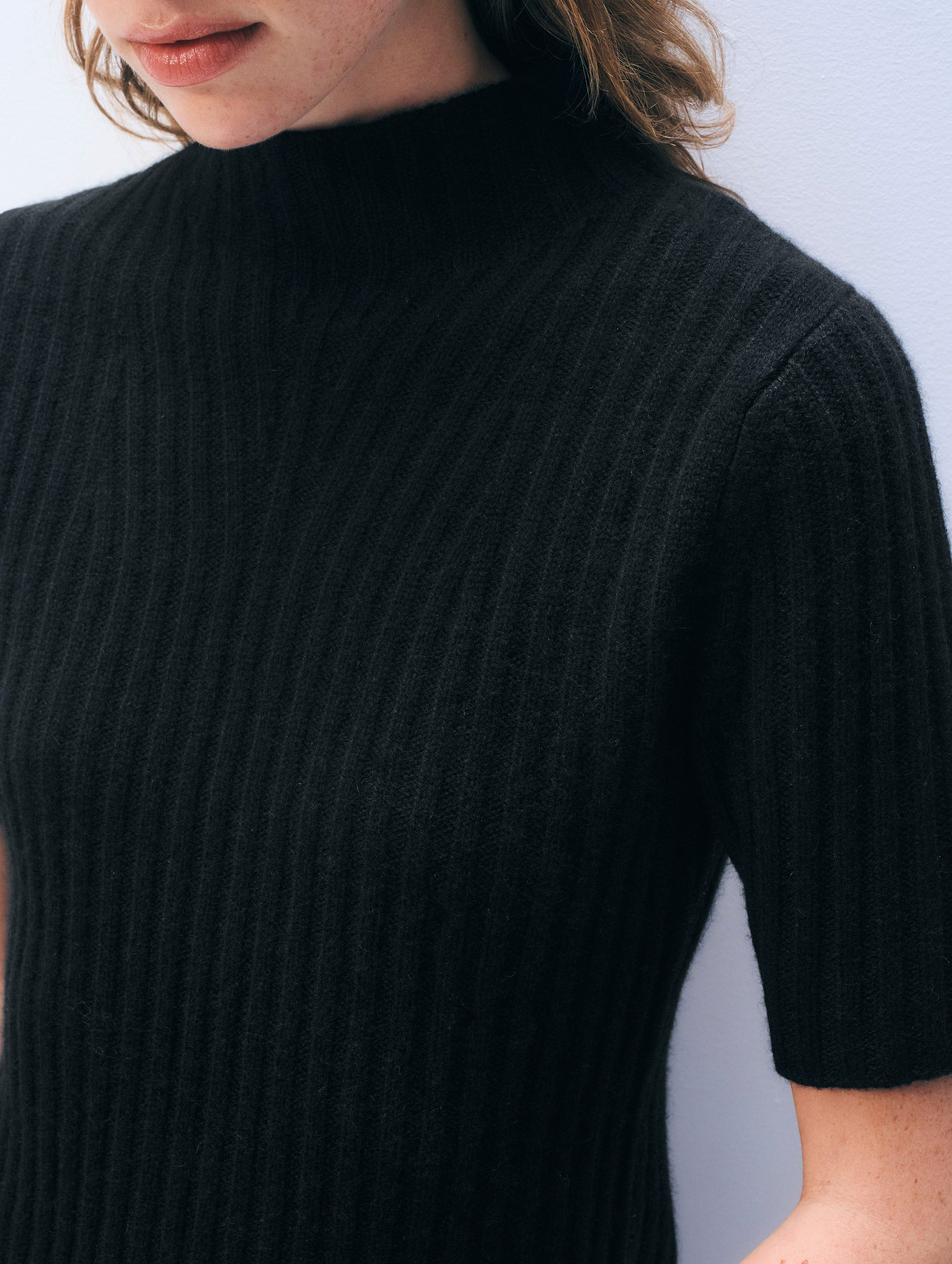 cashmere ribbed mockneck black 2