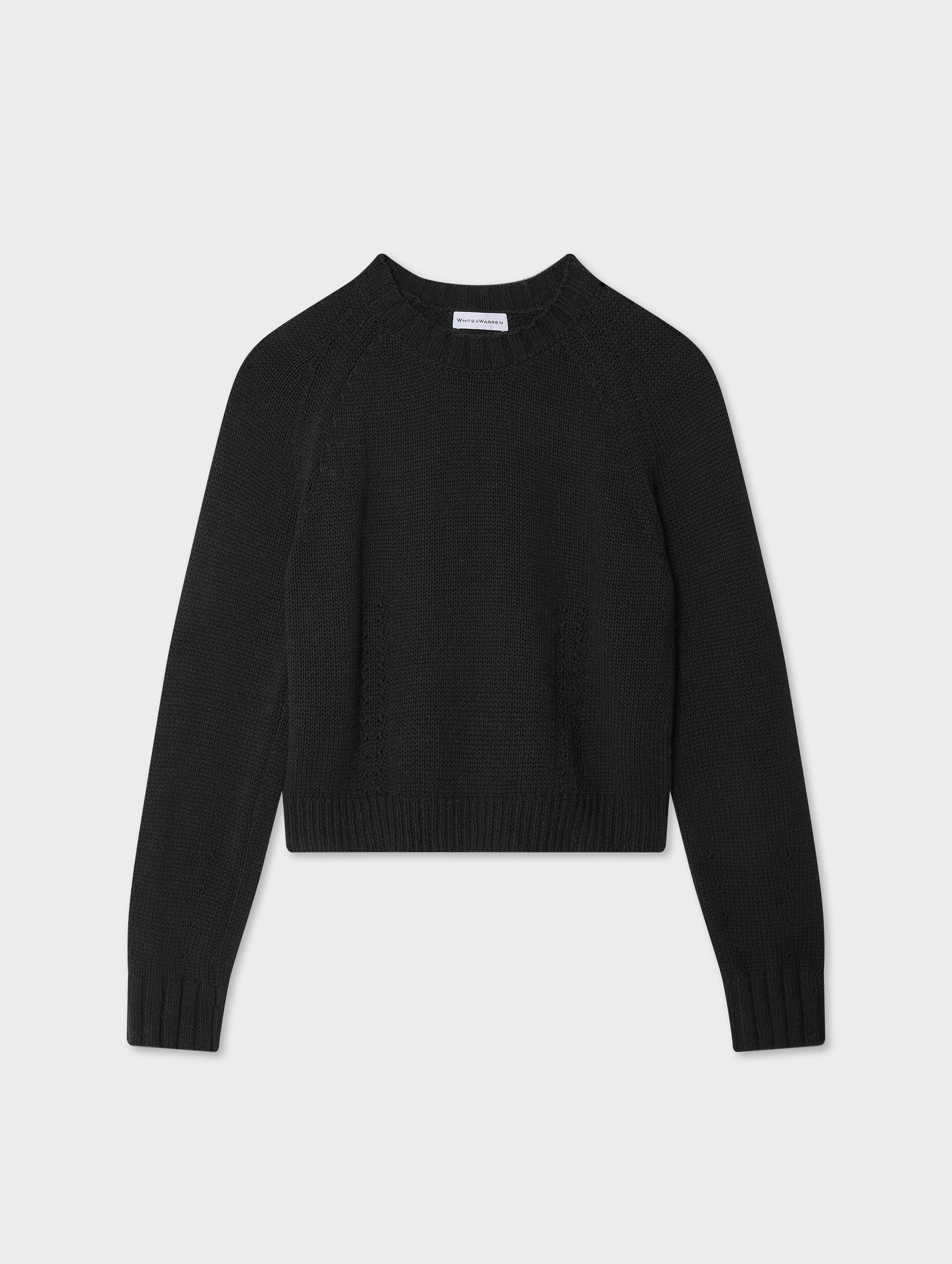 cotton linen sweatshirt black 1