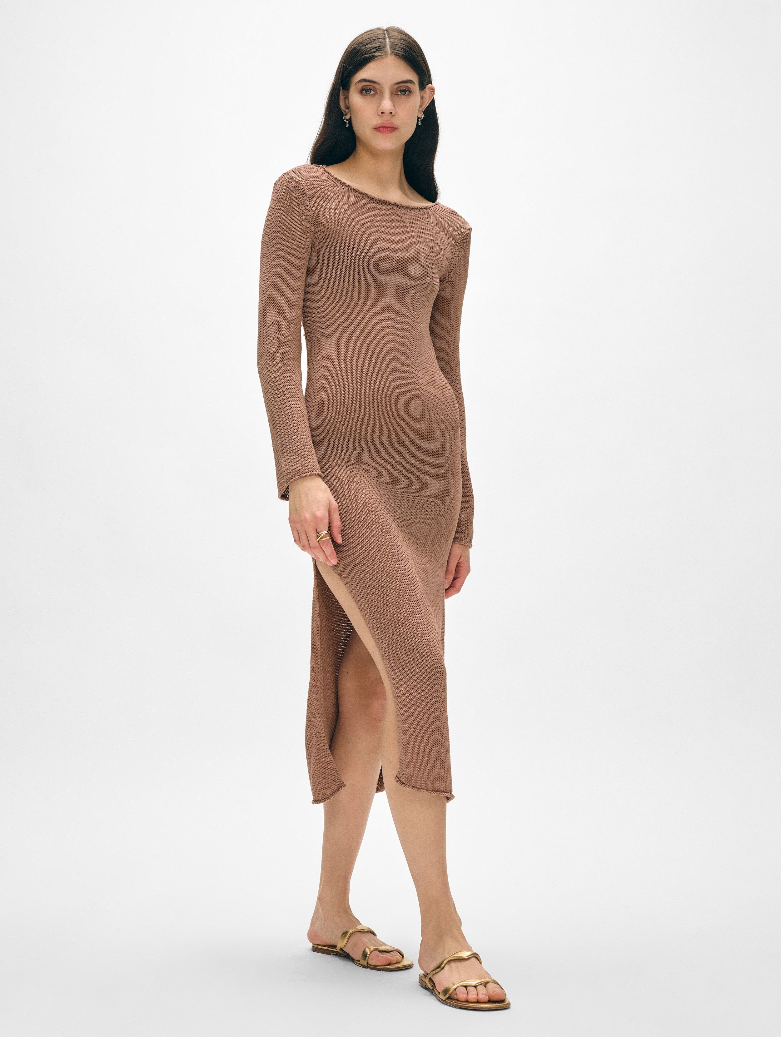 cotton tape cover up dress 2