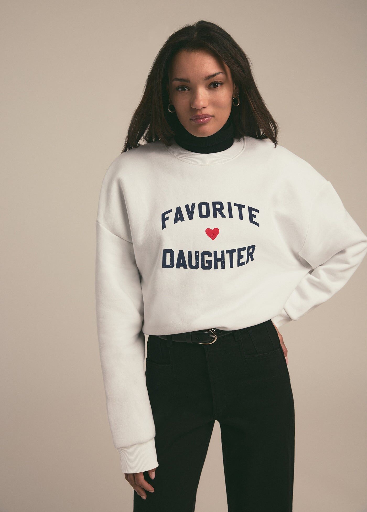 favorite daughter heart logo sweatshirt 1