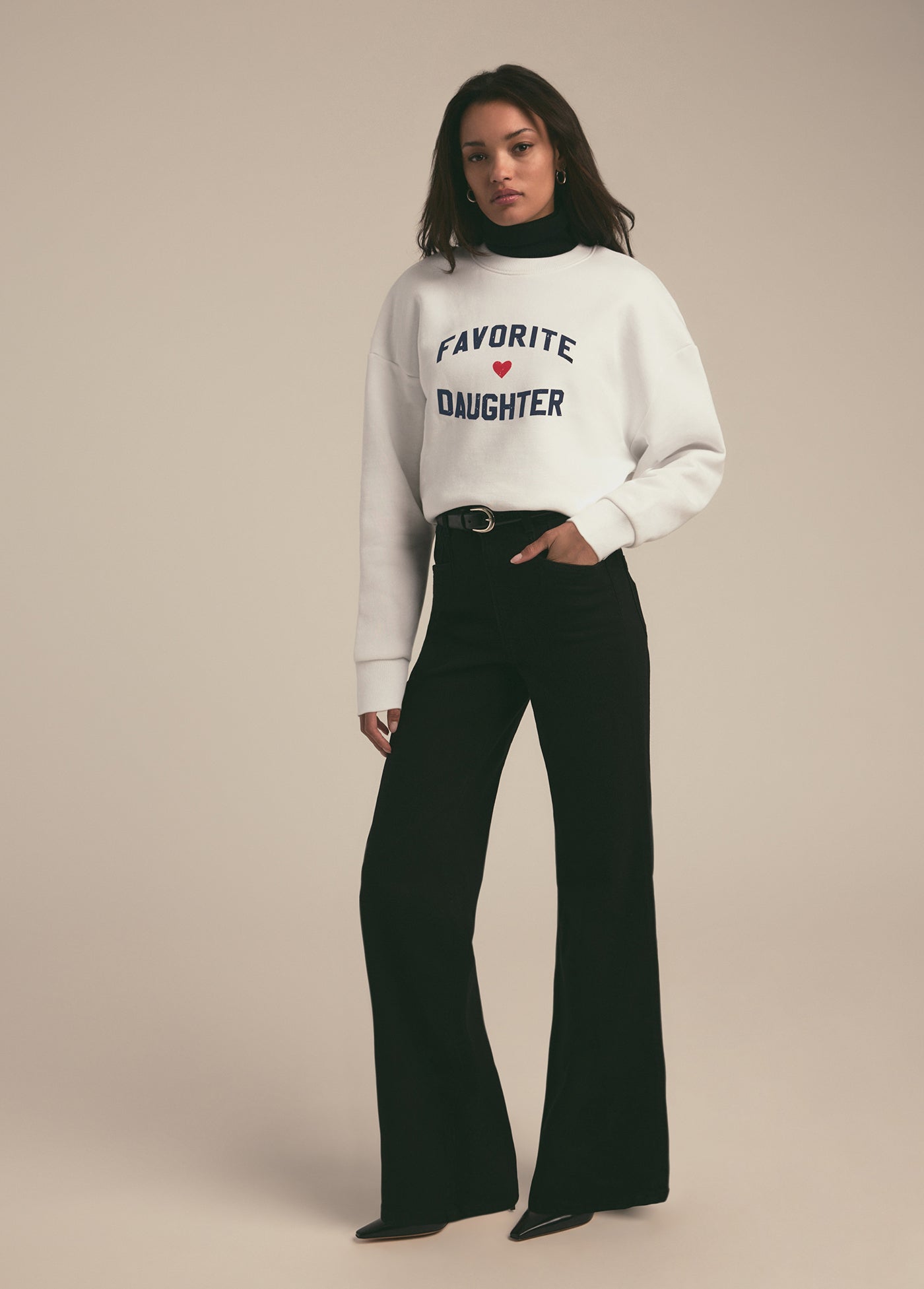 favorite daughter heart logo sweatshirt 2