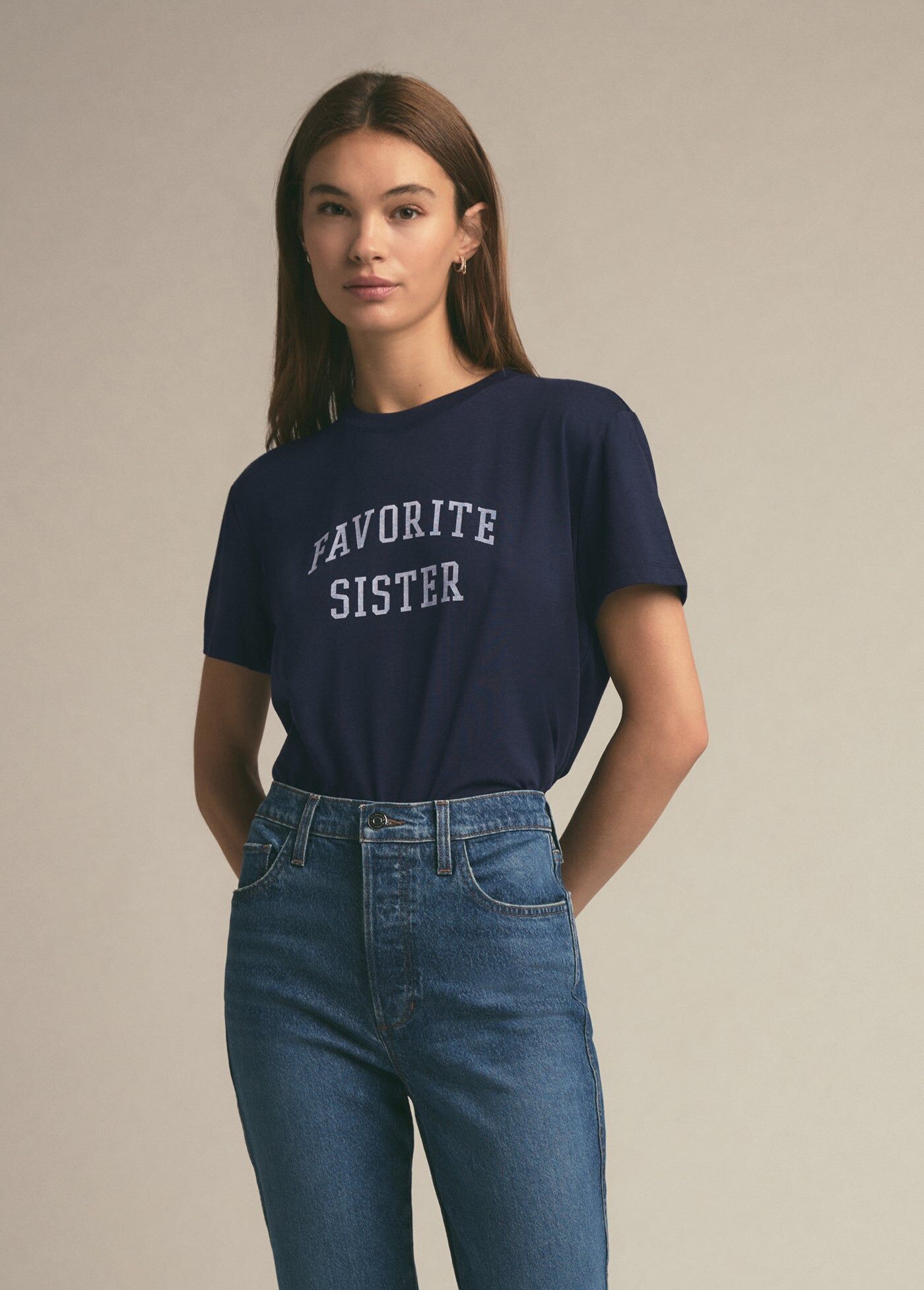 favorite sister cropped collegiate tee 1