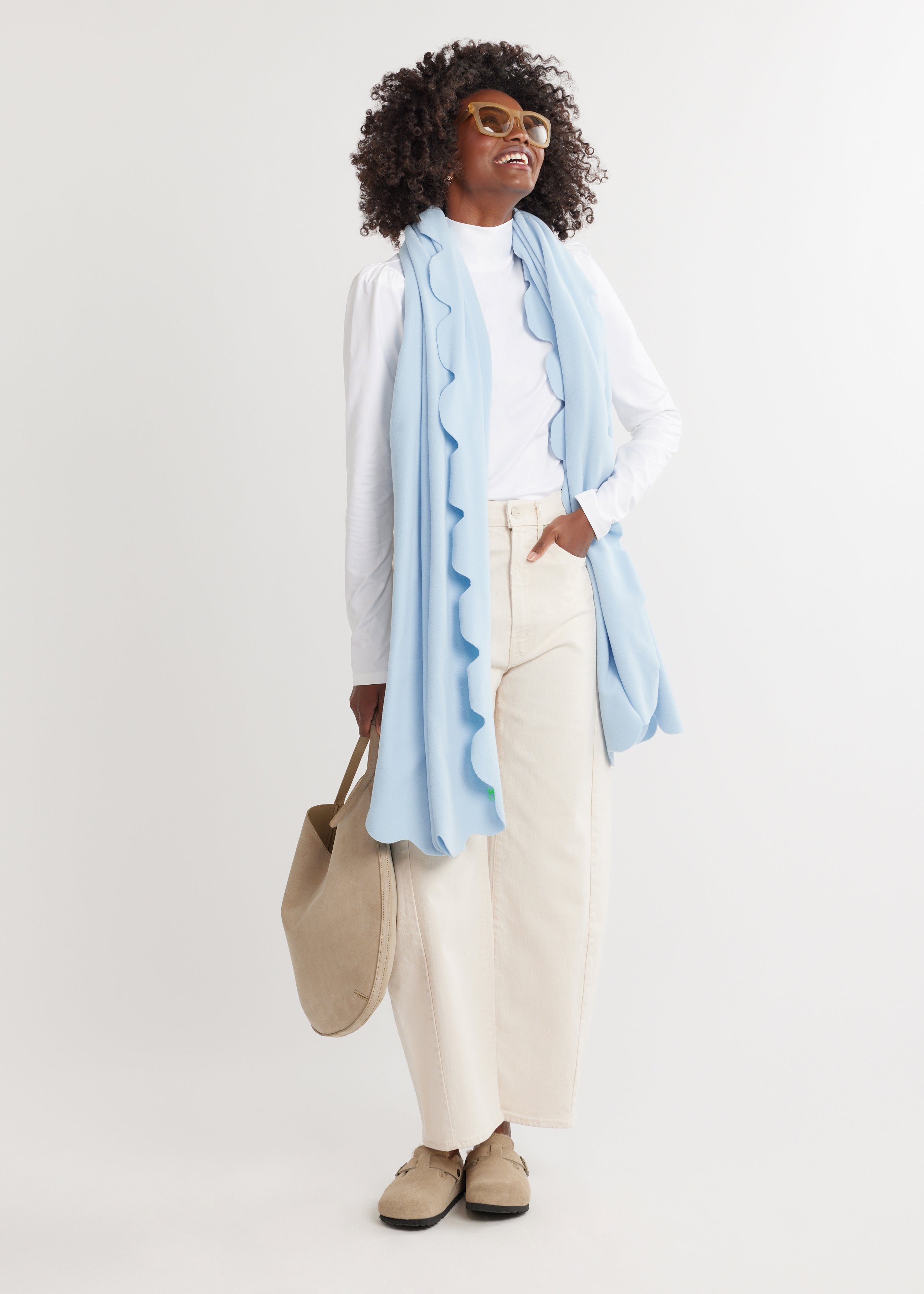 five mile river scarf in vello fleece ice blue 1
