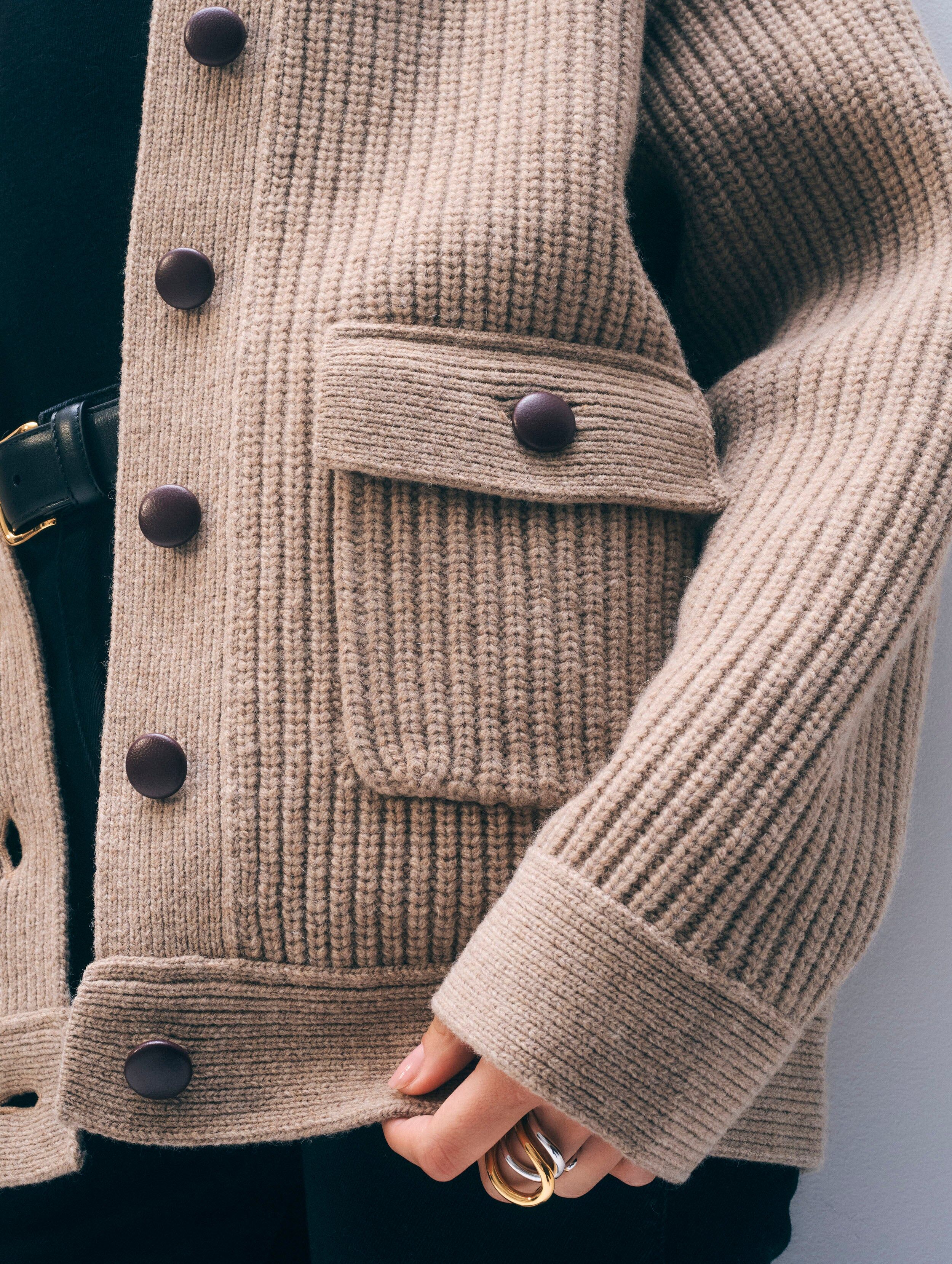 merino fisherman jacket macadamia 2