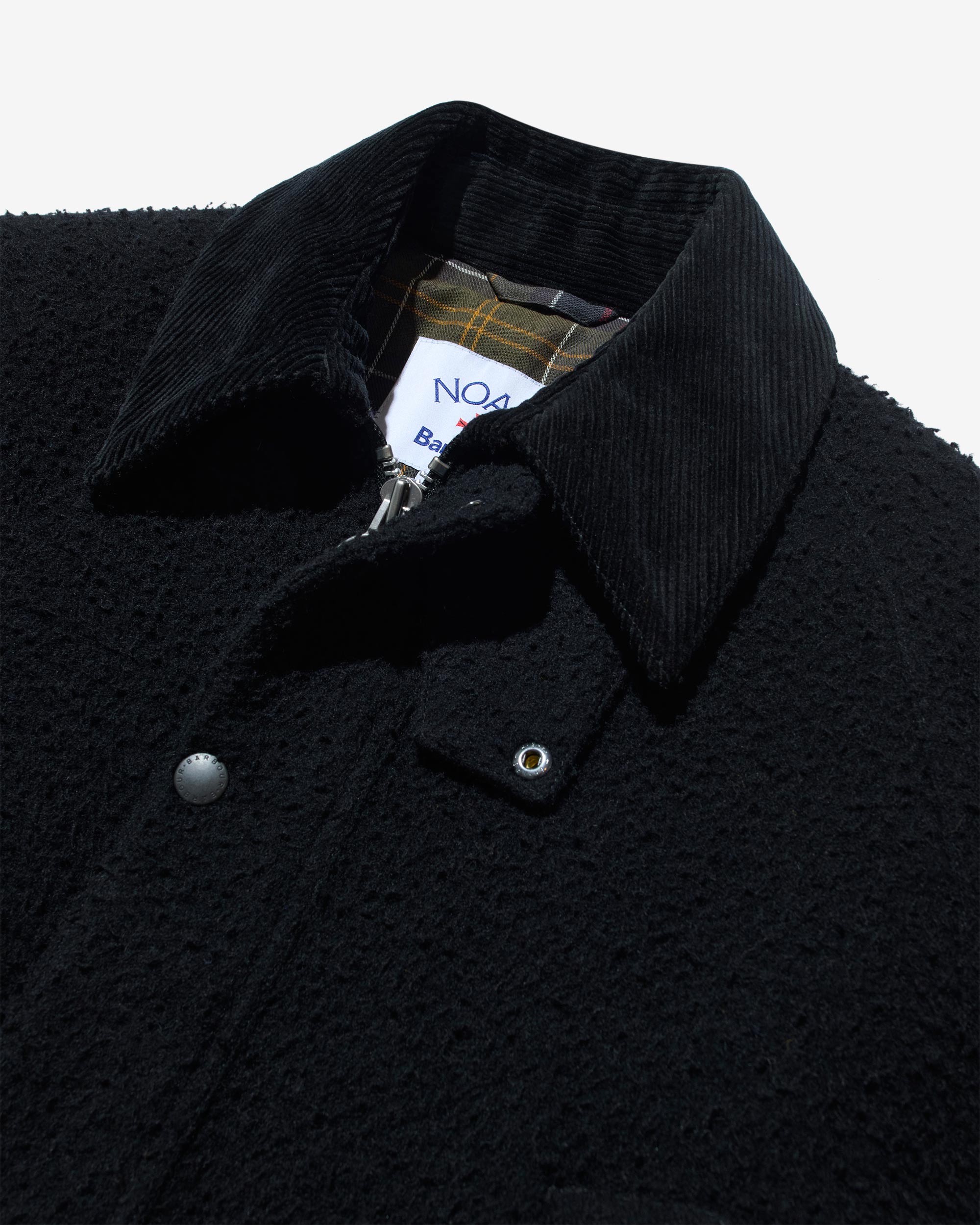 noah x barbour wool teddy bedale jacket 3