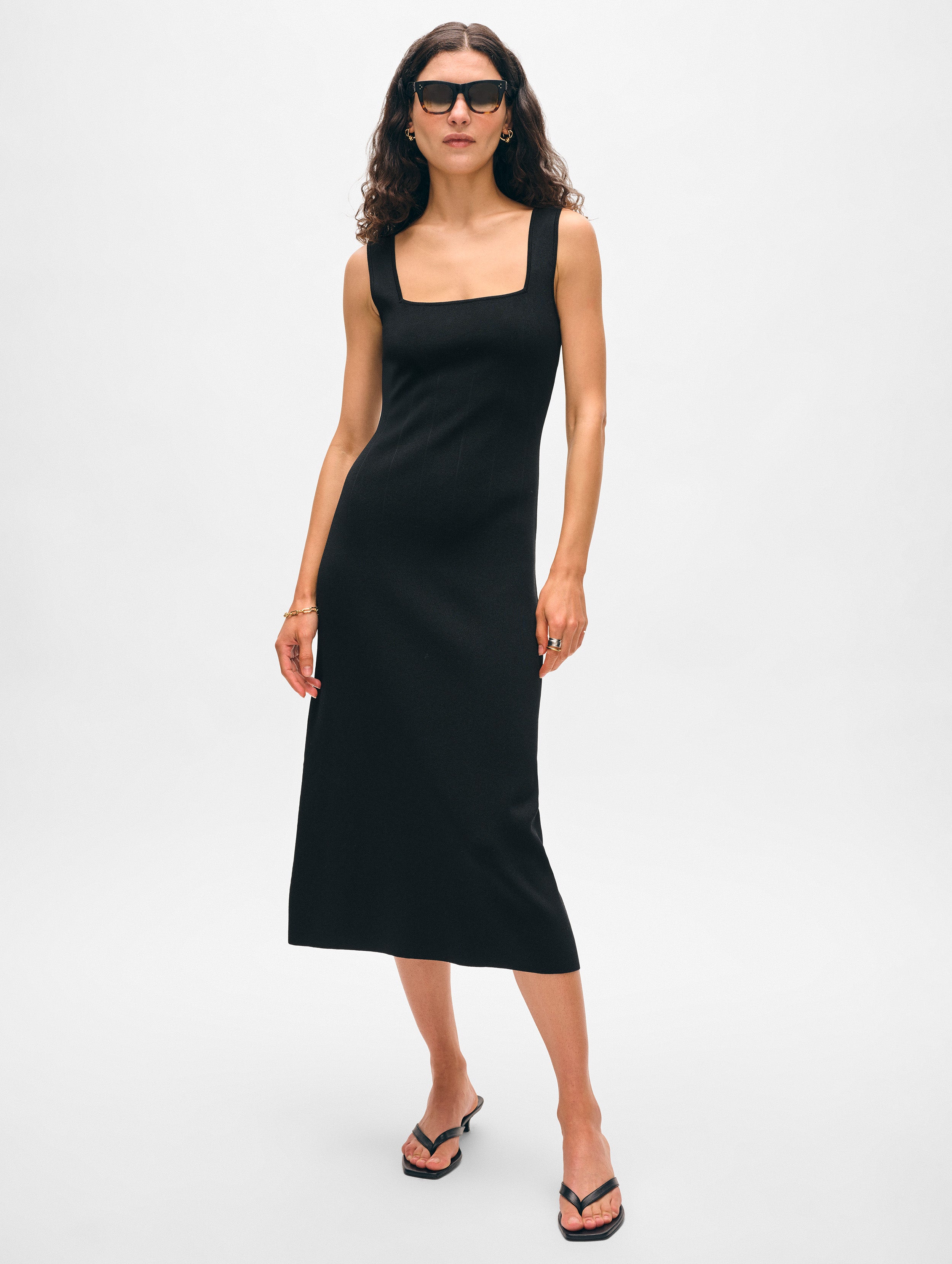 paperfine midi dress black 2