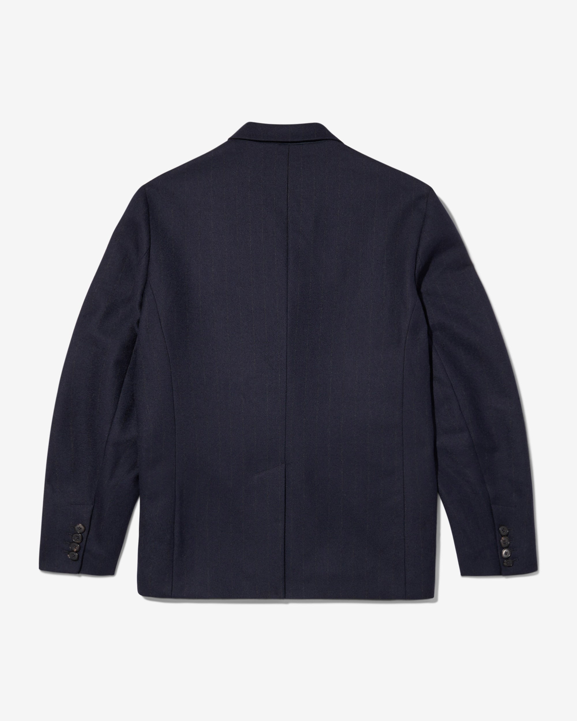 single breasted chalk stripe wool jacket 2