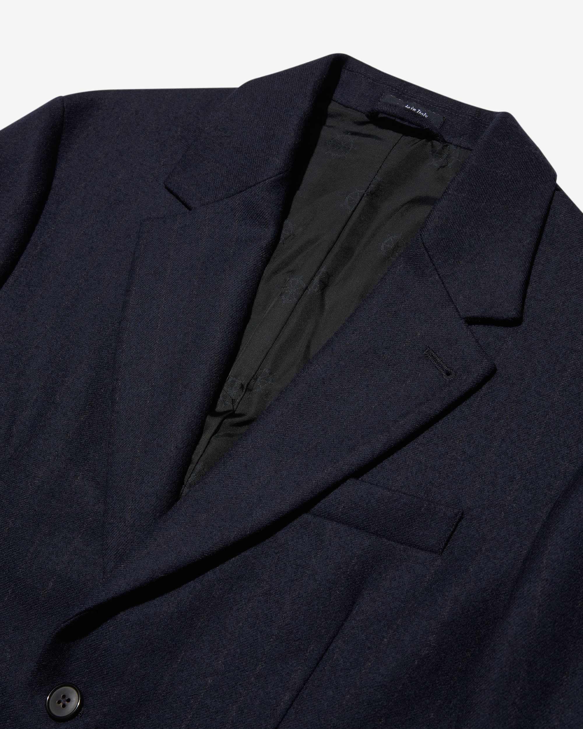 single breasted chalk stripe wool jacket 3
