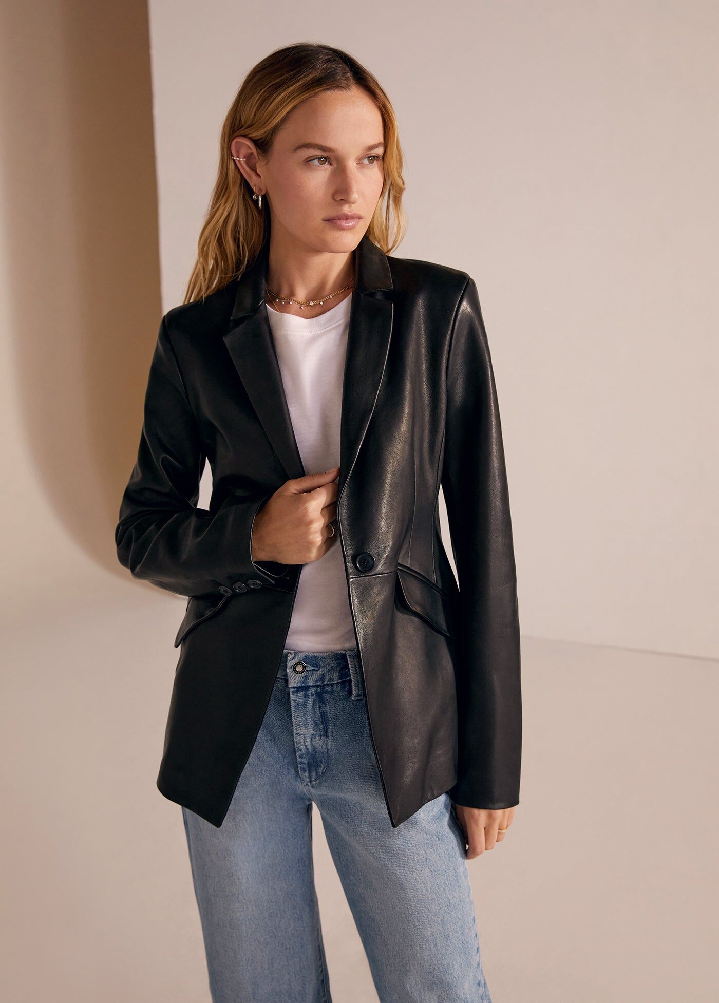 the leather favorite blazer 1